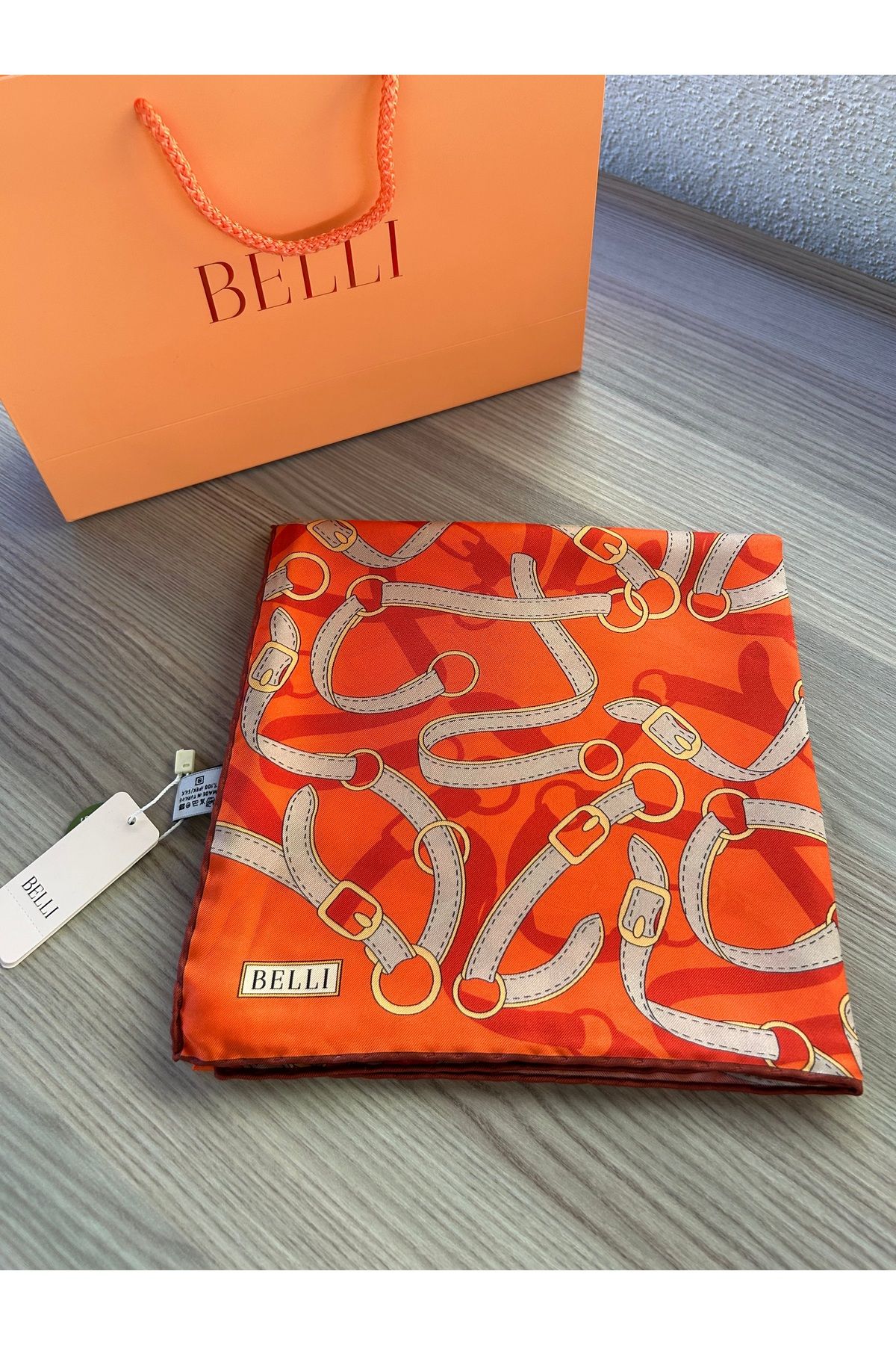 Belli Saf İpek Eşarp 4125-37