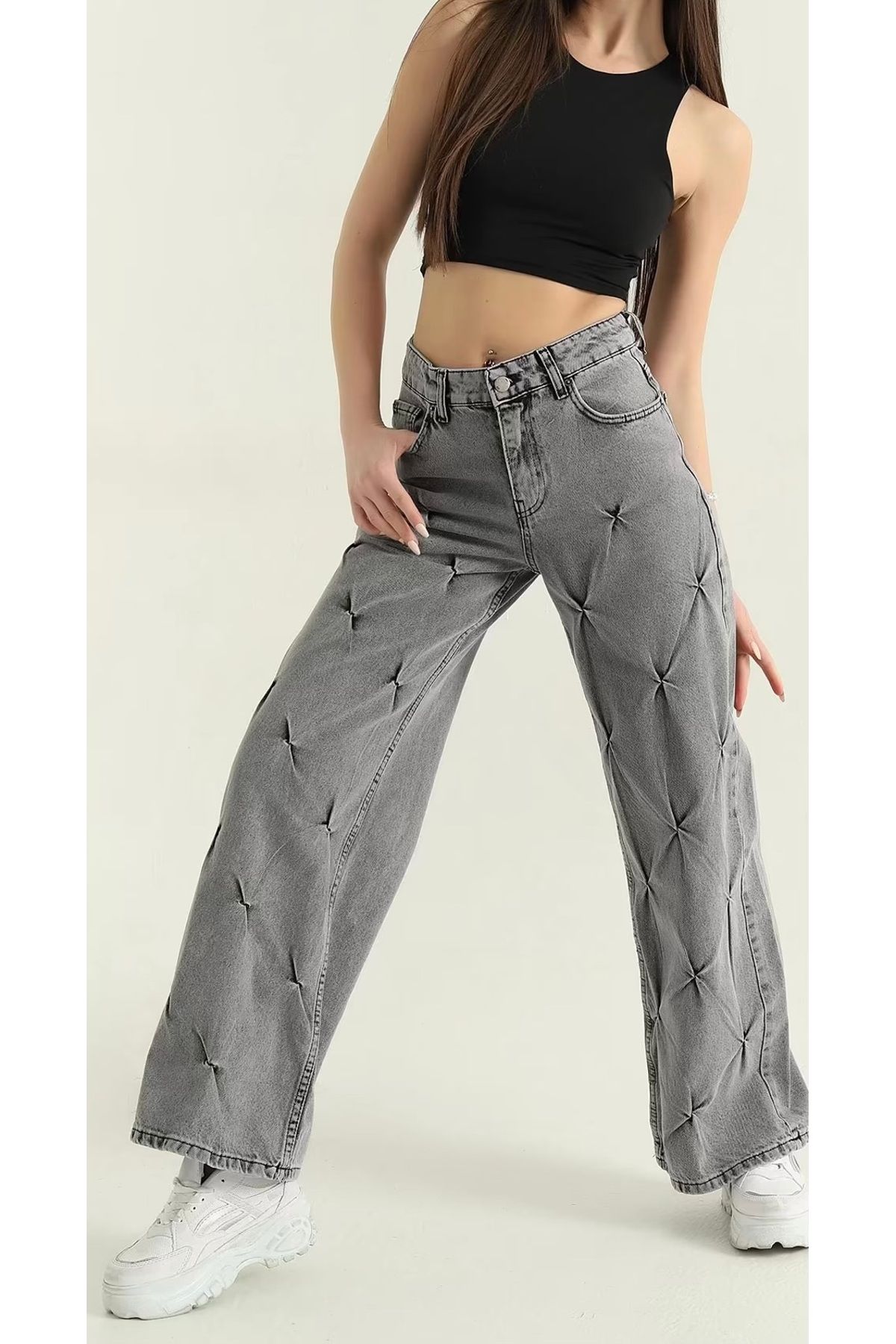 ÇİZGİN Denim pantolon