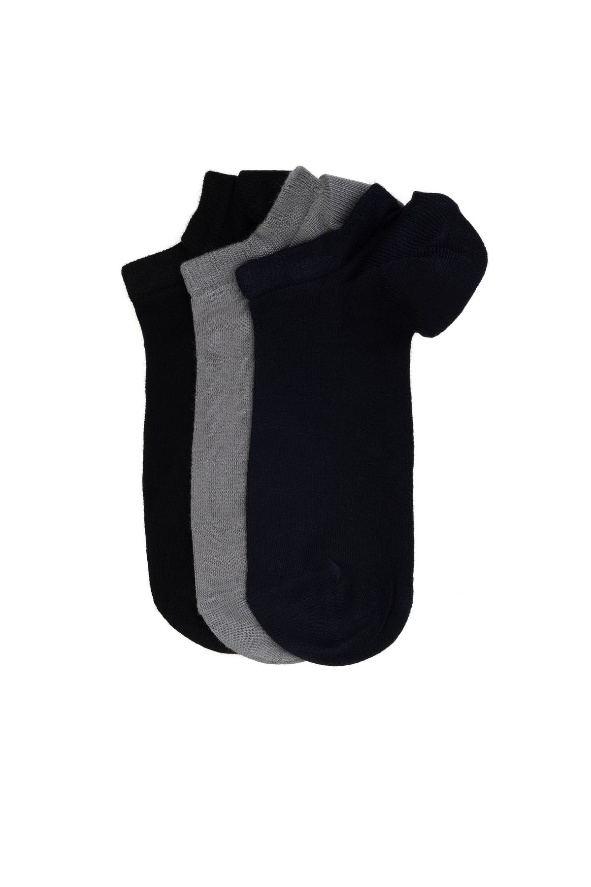 Pierre Cardin Erkek Bambu Karışımlı 3'lü Paket Lacivert Patik Basic Çorap 50308480-200