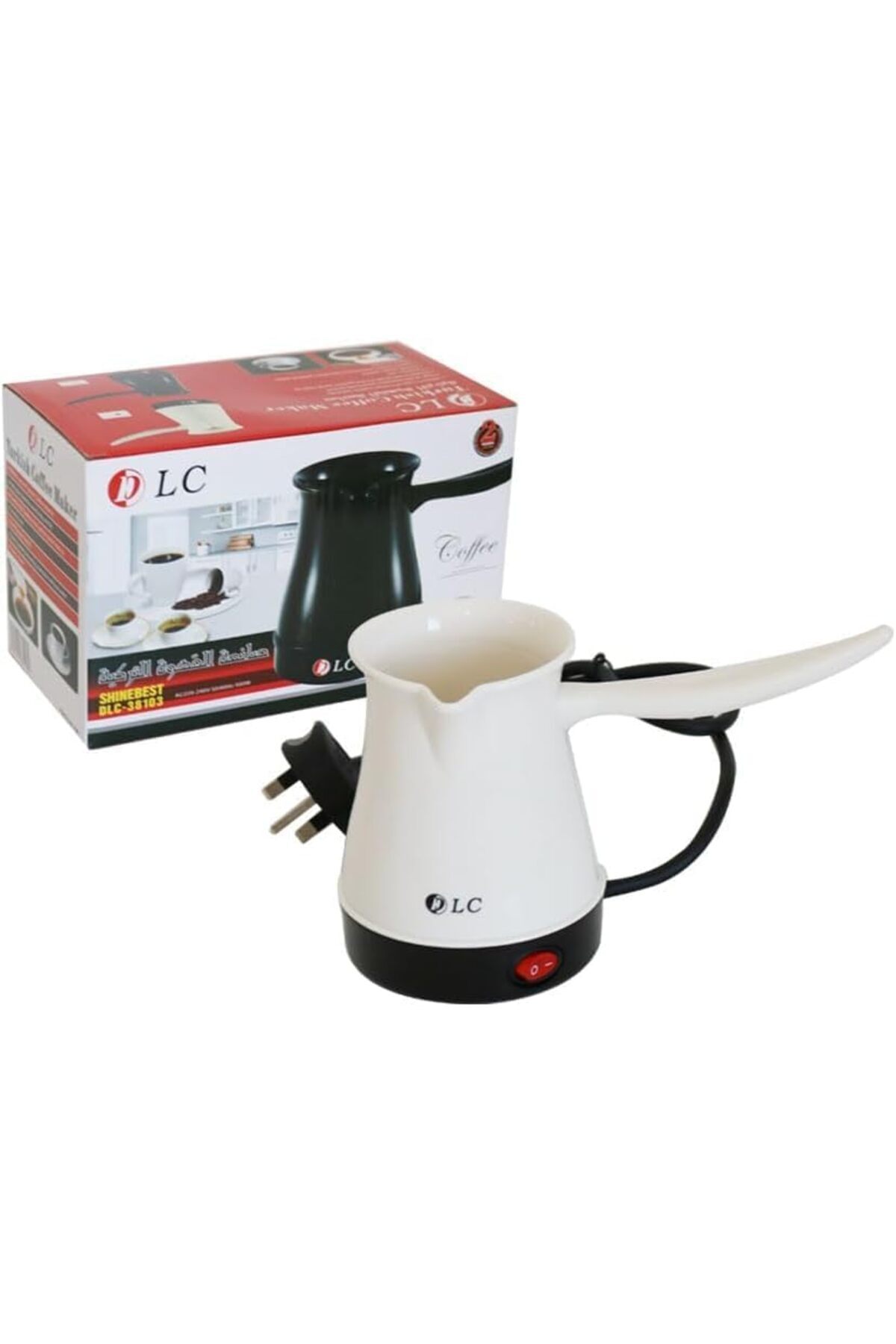 ماكينة صنع القهوة التركية 300 مل - أسود - DLC-38103 (أبيض)