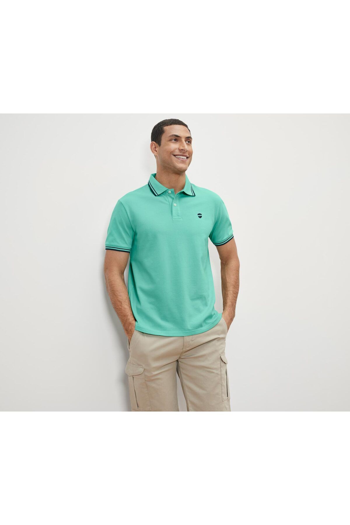 Tchibo Pike Polo Yaka Tişört, Yeşil