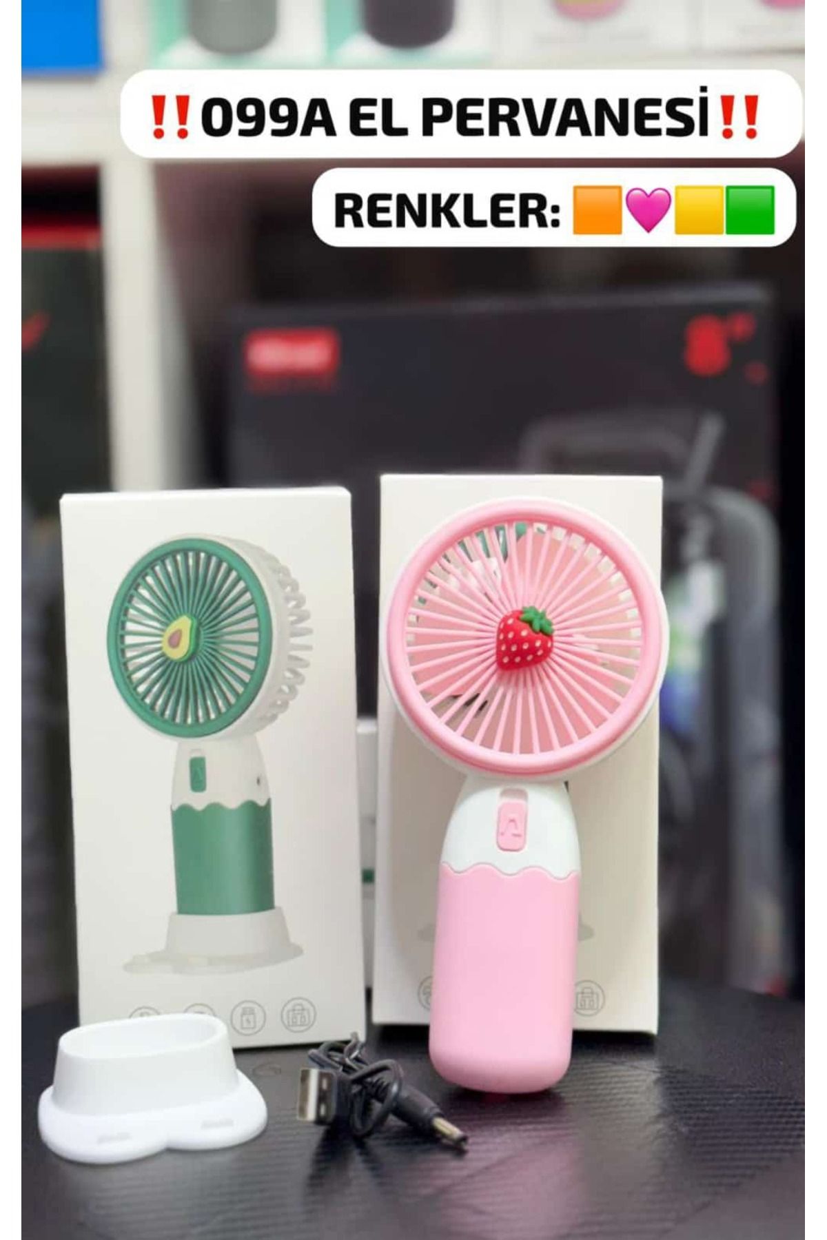 WEBORN Şarjlı Mini El Fanı Ve Masa Fanı Soğutucu Pervane Taşınabilir Telefon Standı