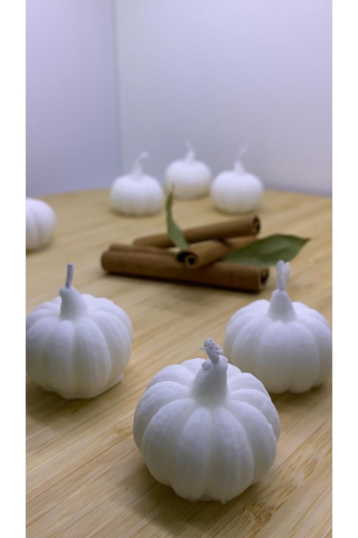 Home Mini Balkabağı Soya Mumu 3lü Seti