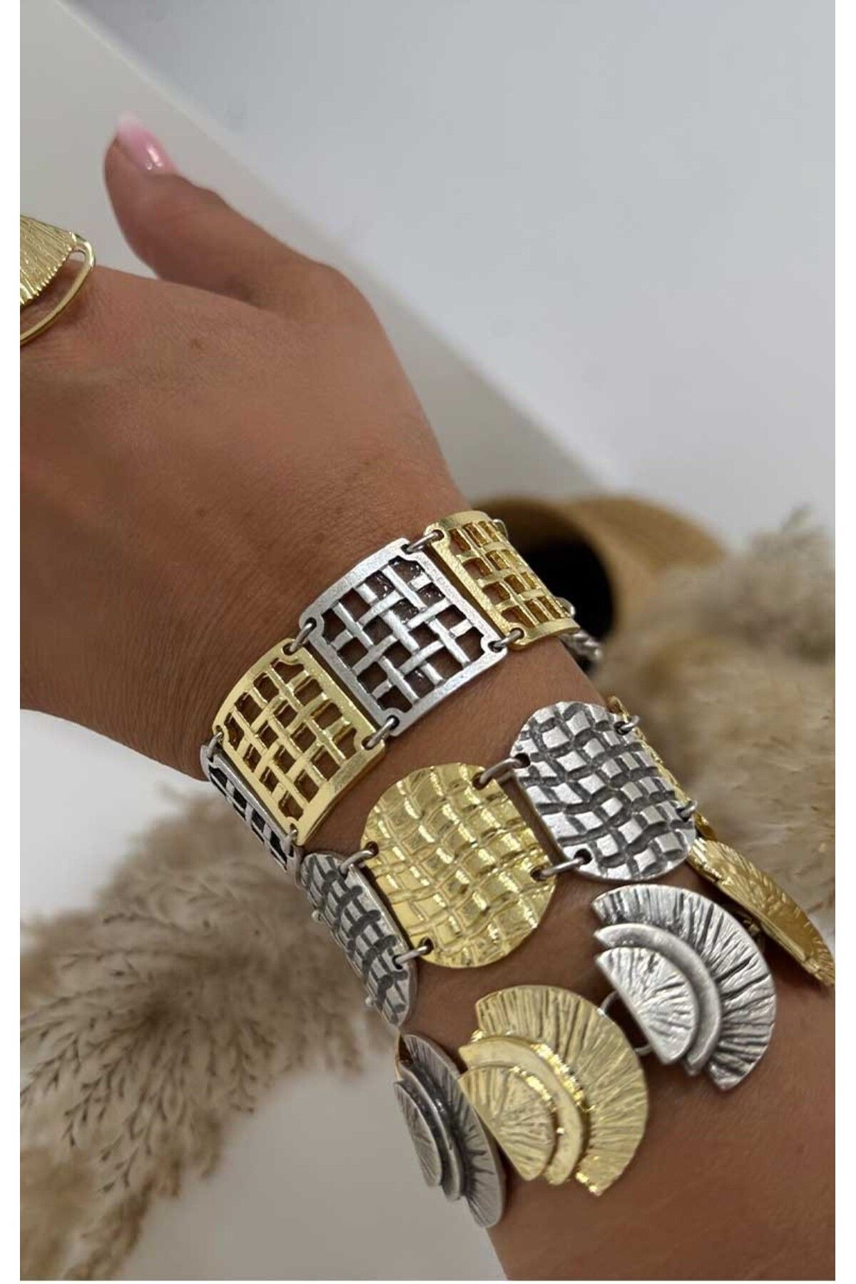 BYP Atelier Örgü İştihamı Gold-Silver