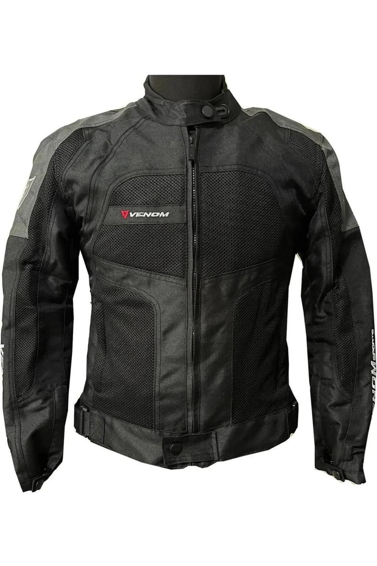 VENOM DYNAMIC 4 MEVSİM MOTOSİKLET MONTU SİYAH - GRİ