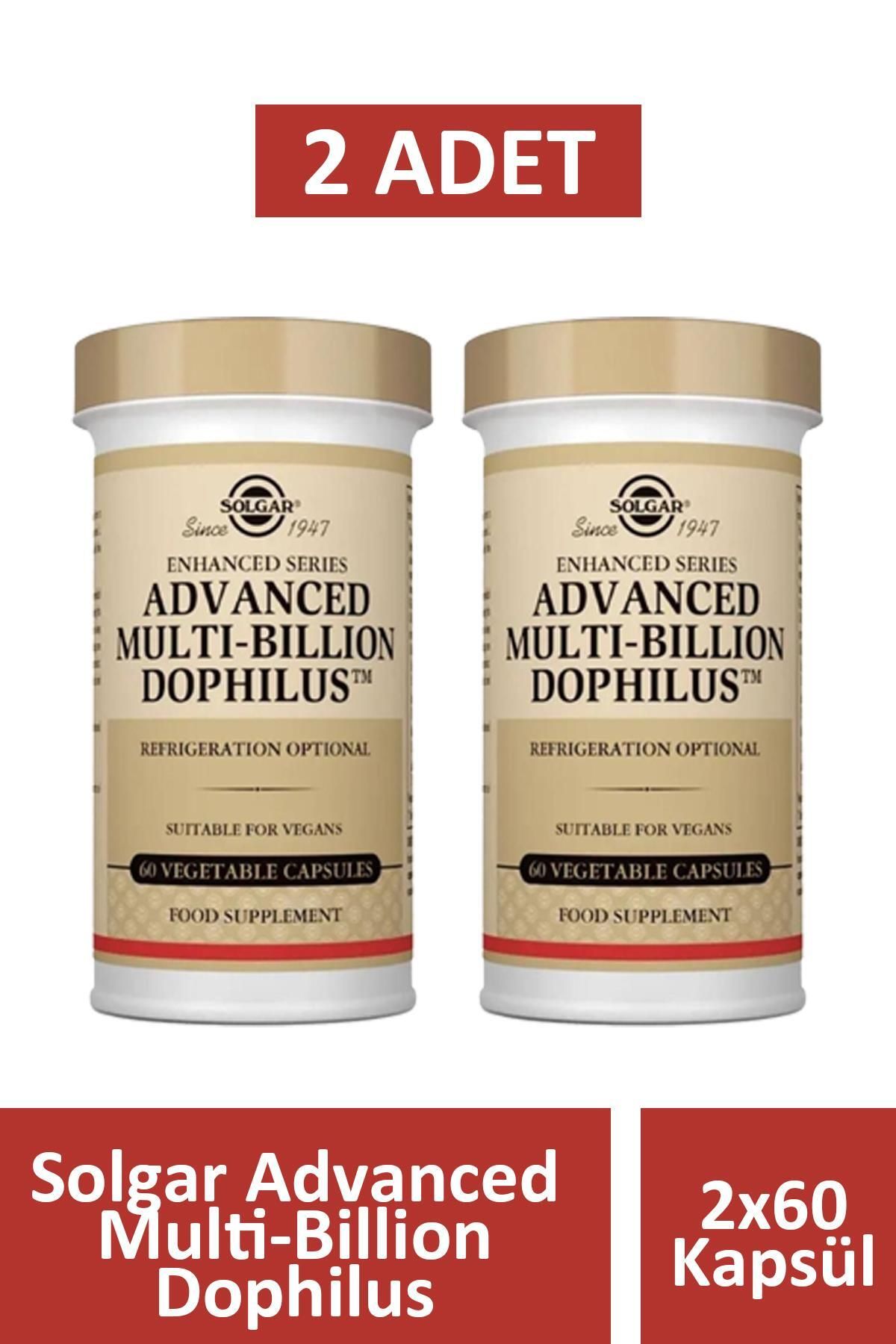Solgar Advanced Multi-Billion Dophilus 60 Kapsül 2 Adet