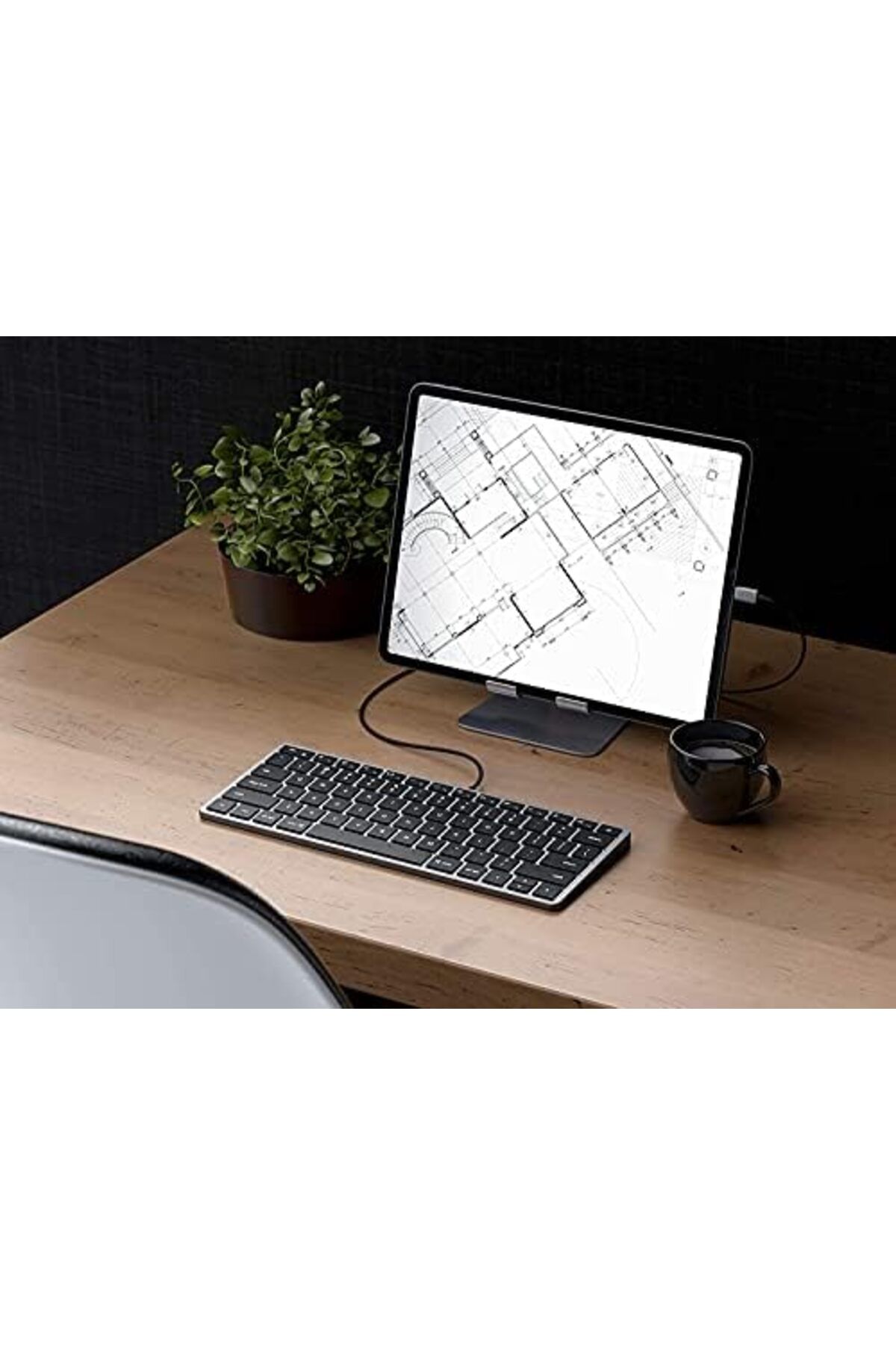 Satechi-لوحة مفاتيح رفيعة W1 سلكية بإضاءة خلفية - مفاتيح مضيئة واتصال USB-C - متوافقة مع 2 4
