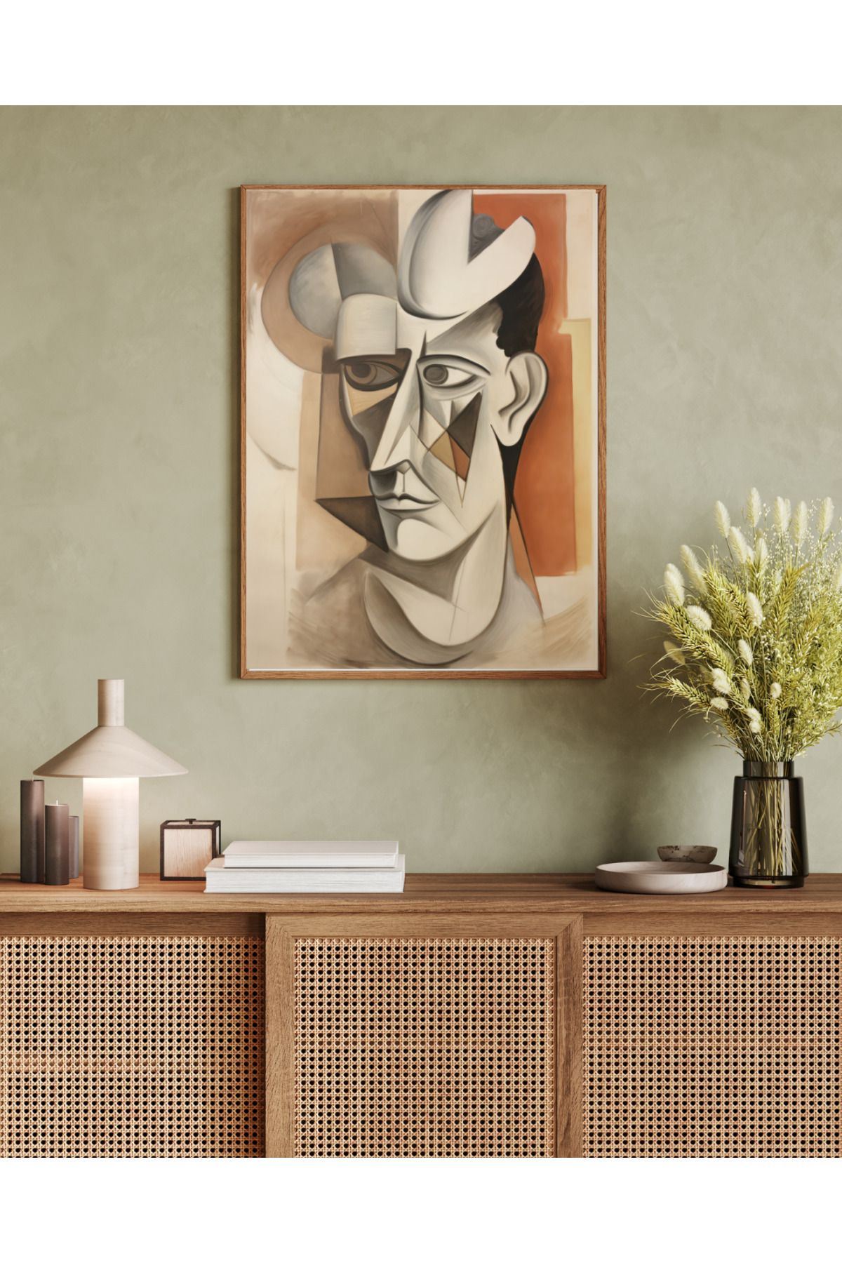 woodhomeworks tek parça salon ofis dekor tablo