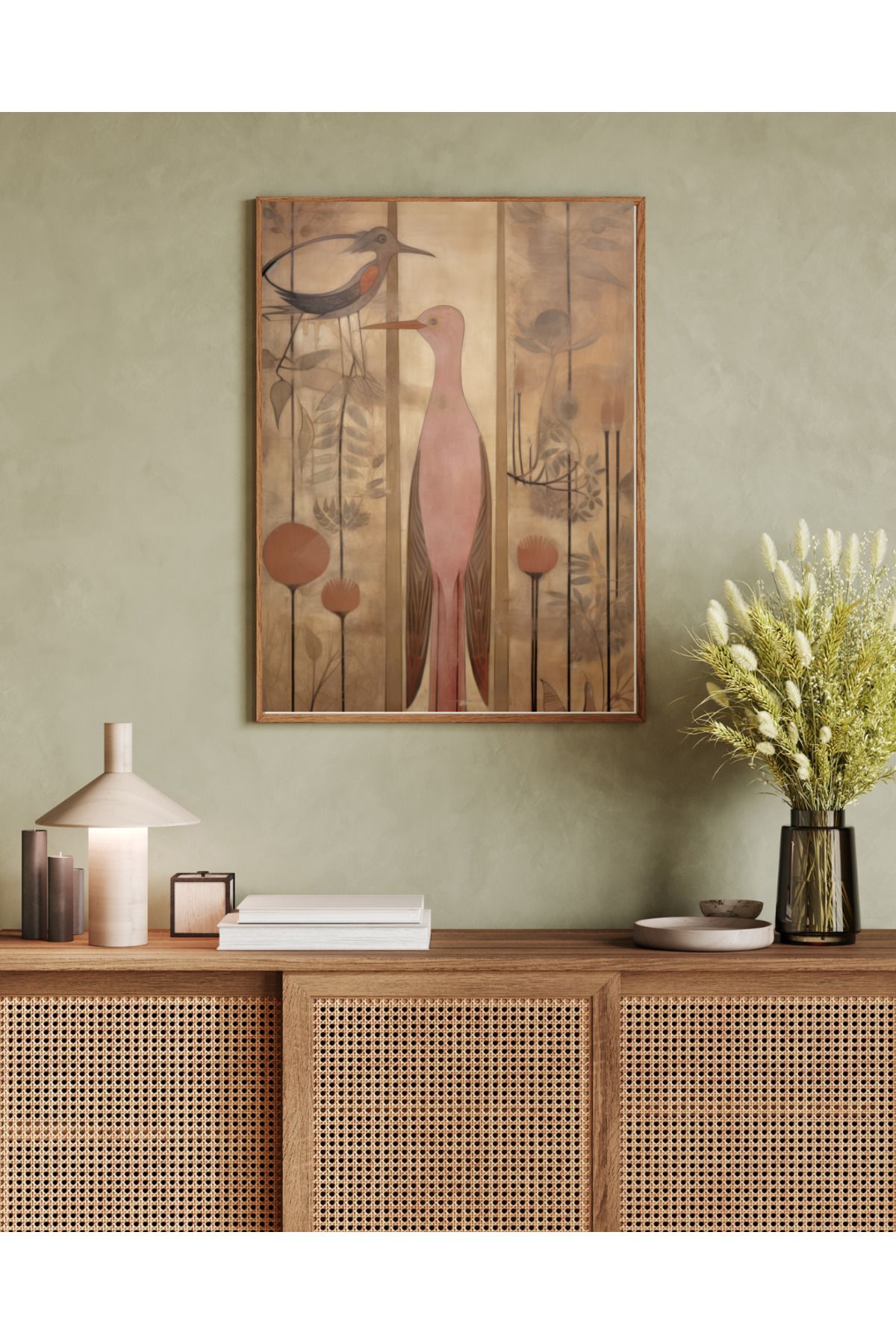 woodhomeworks tek parça salon ofis dekor tablo