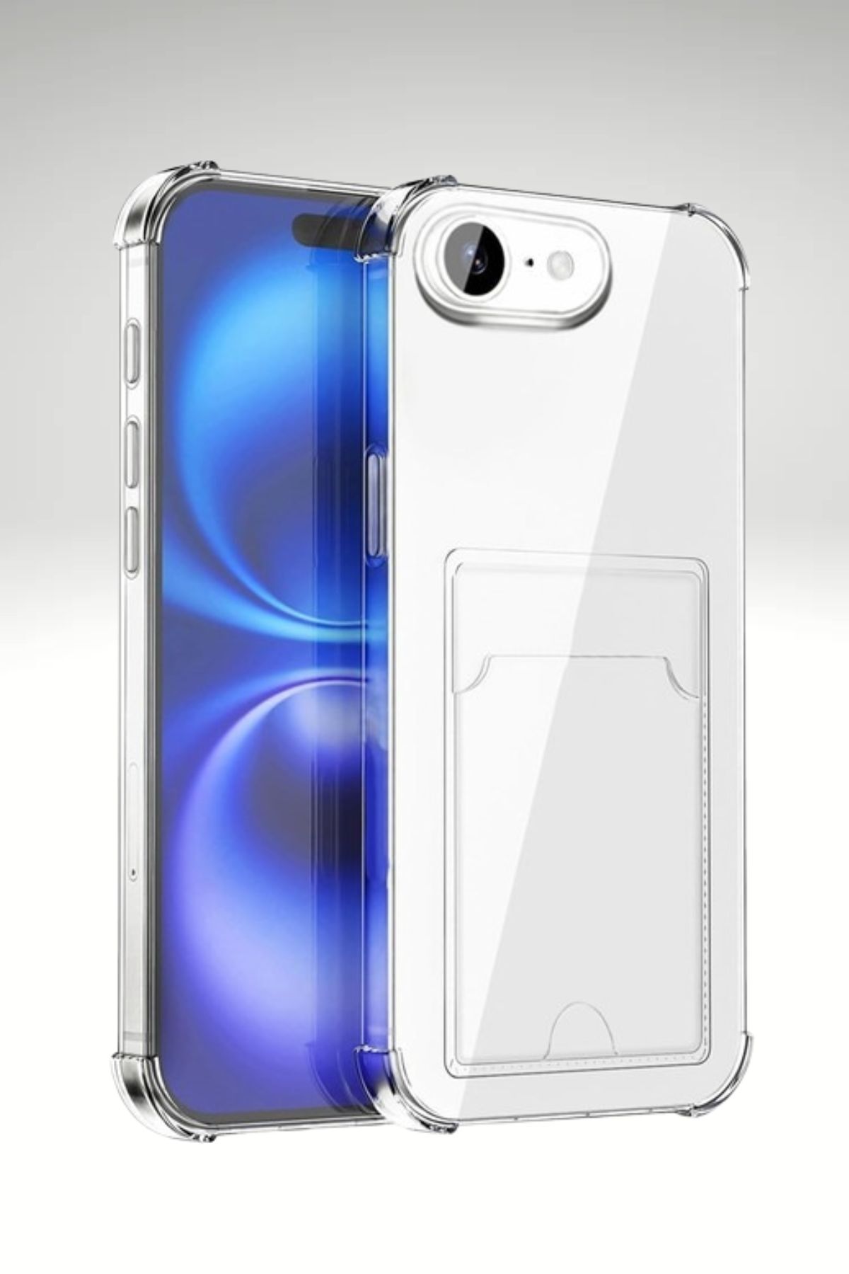PSGT apple ( iphone 16 E )Uyumlu Kılıf Kamera Koruma Ve Köşe Korumalı Kartlıklı Cüzdanlı Darbe Emici