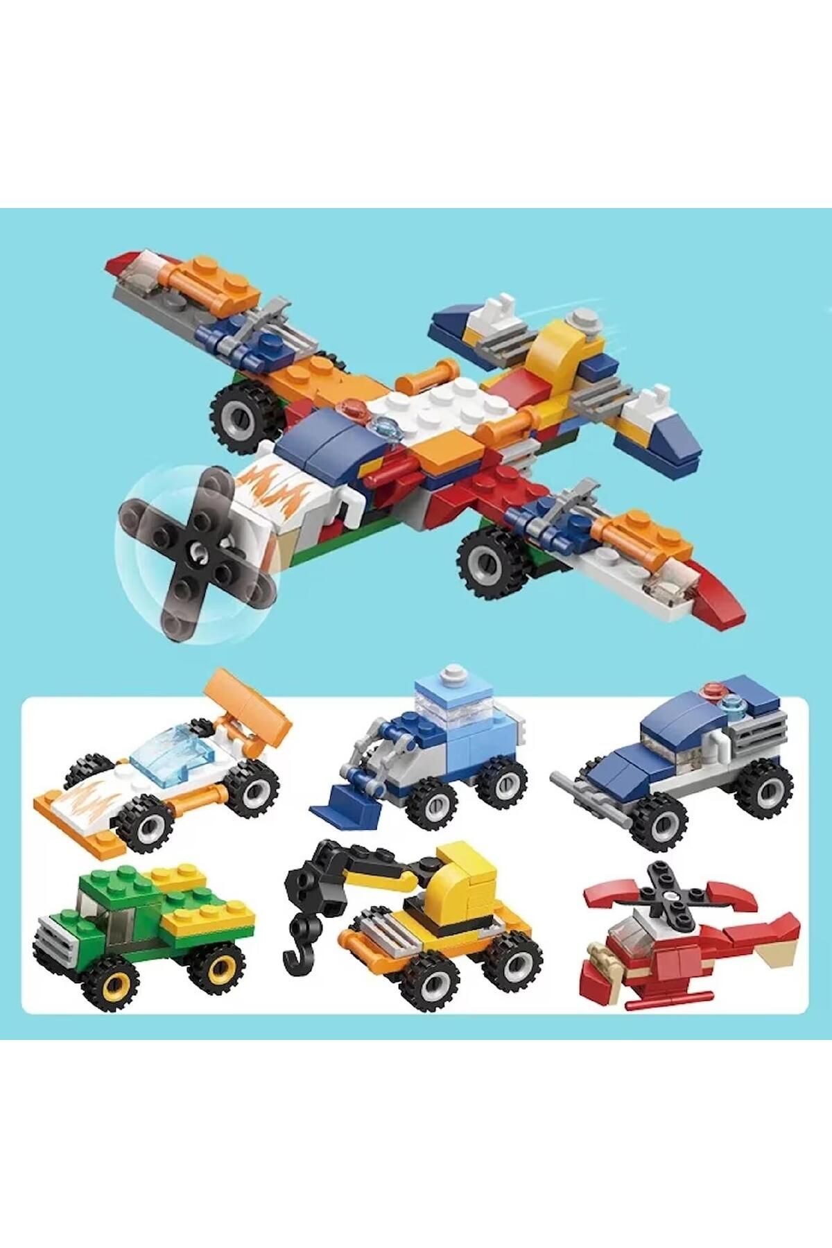 KIZILKAYA Kızılkaya İdeas Lego Araçlar 2in1 6 lı Set 166 Parça (SM207B)