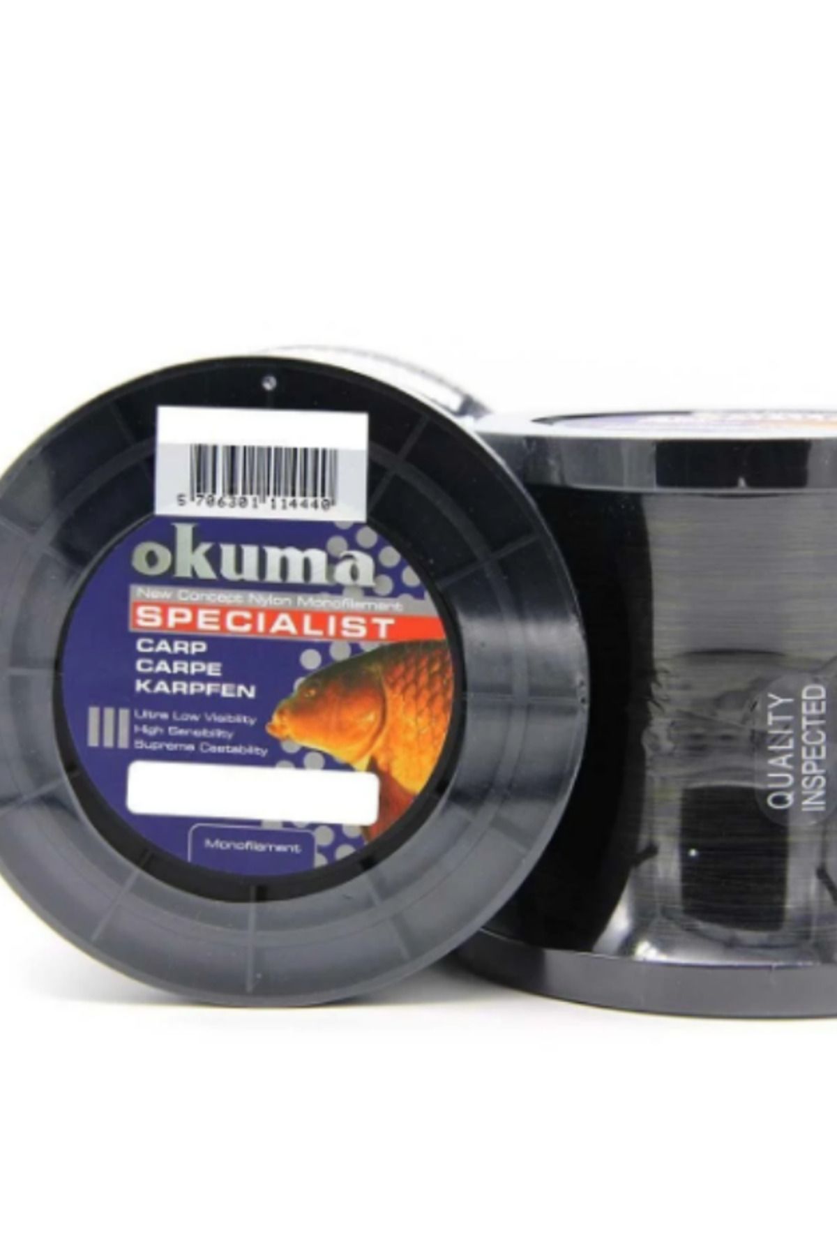 Okuma Carp 1200 mt 25,00 lb 11,36 kg 0,40 mm Camou Misina