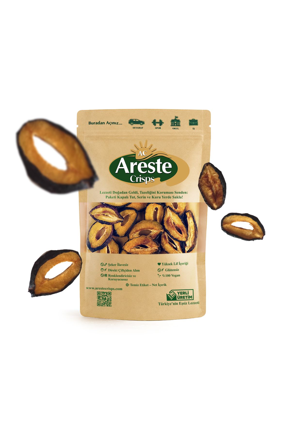 ARESTE CRİSPS Areste Crisps Erik Kurusu 200 gr