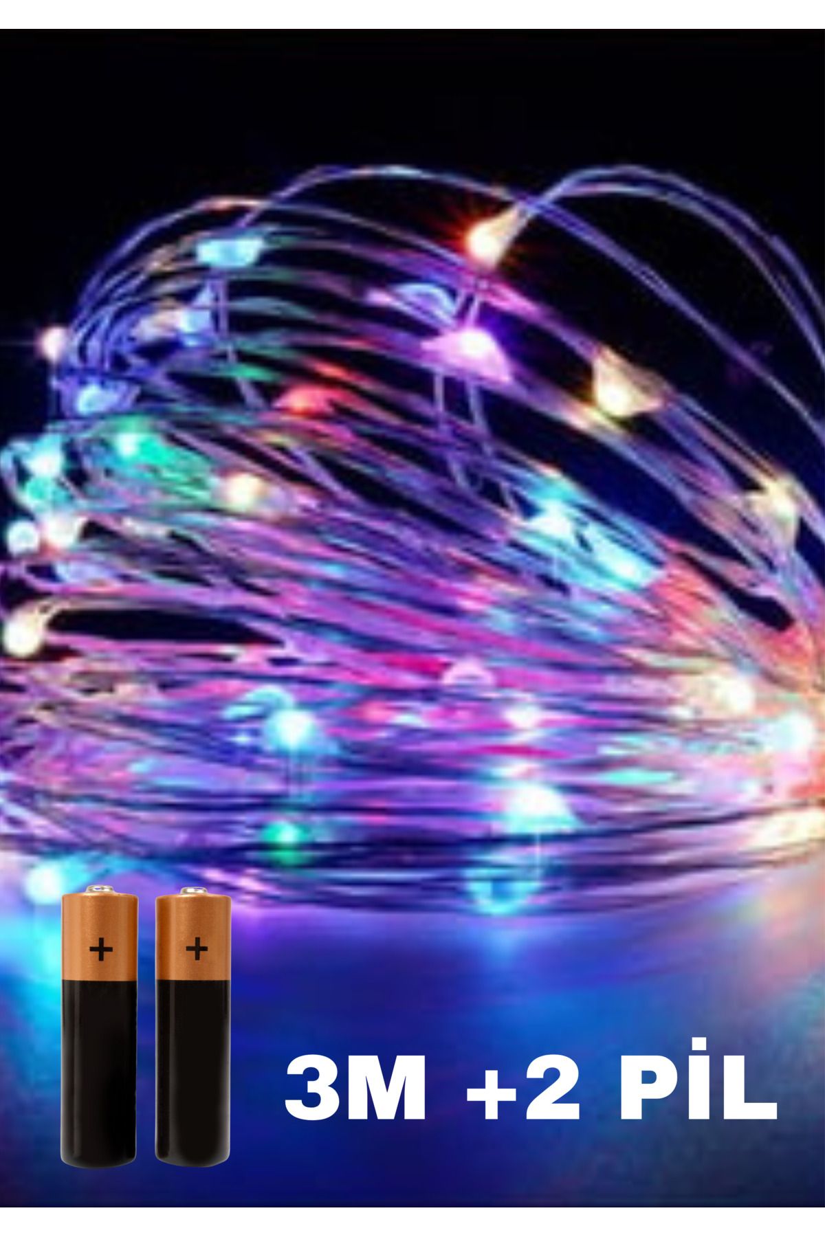 Baloncu Dede 3 M Peri Led Pilli +3 Pil Özel Gün Doğum Günü