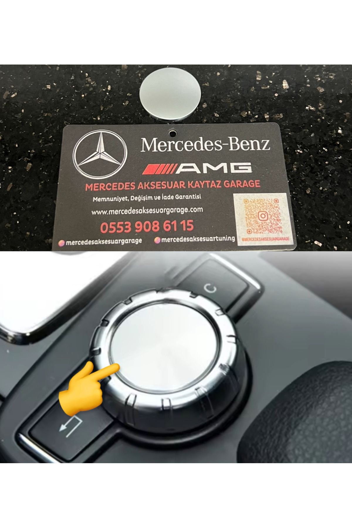 kaytaz MERCEDES JOYSTİCK GÜMÜŞ KAPAK W204 W212 W207 W117 W176 W156 W246 KENDİNDEN YAPIŞKANLI