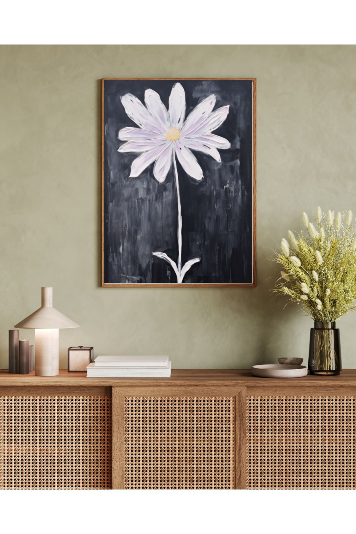 woodhomeworks tek parça salon ofis dekor tablo