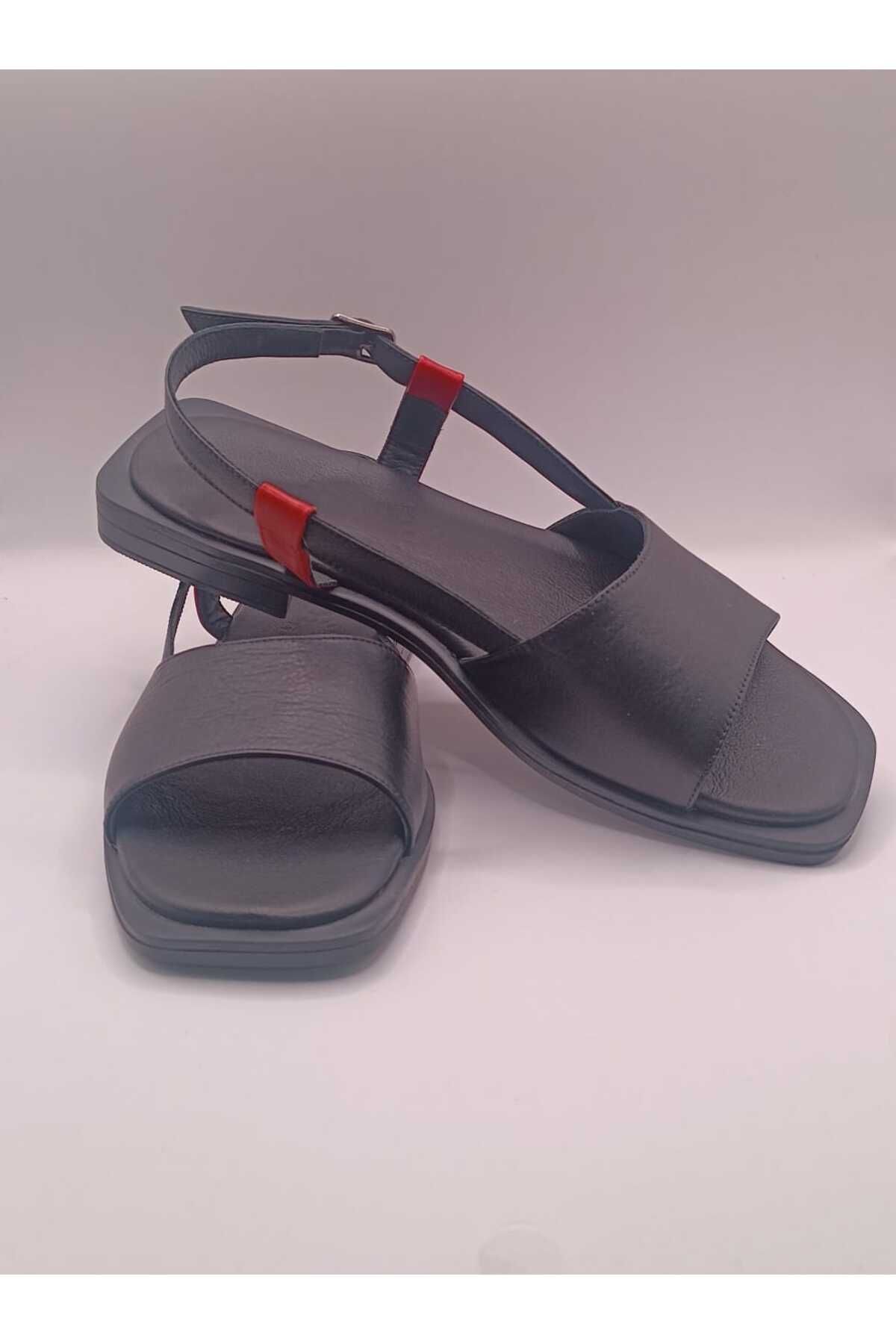 İDOL SHOES HAKİKİ DERİ KADIN SANDALET