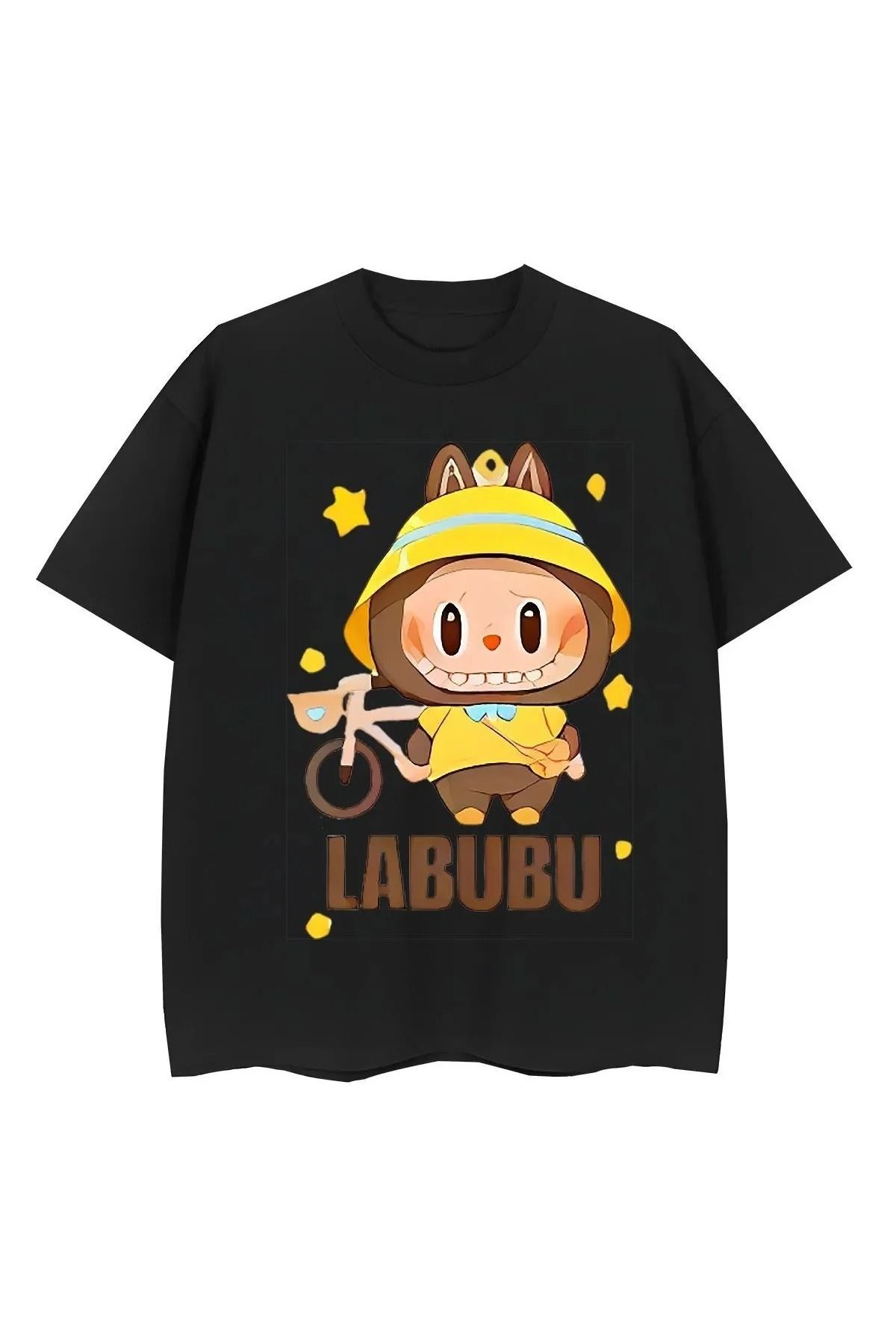 JANSO GROUP -KADIN LABOBO04 2025 BASKILI TSHIRT OVERSİZE PAMUKLU