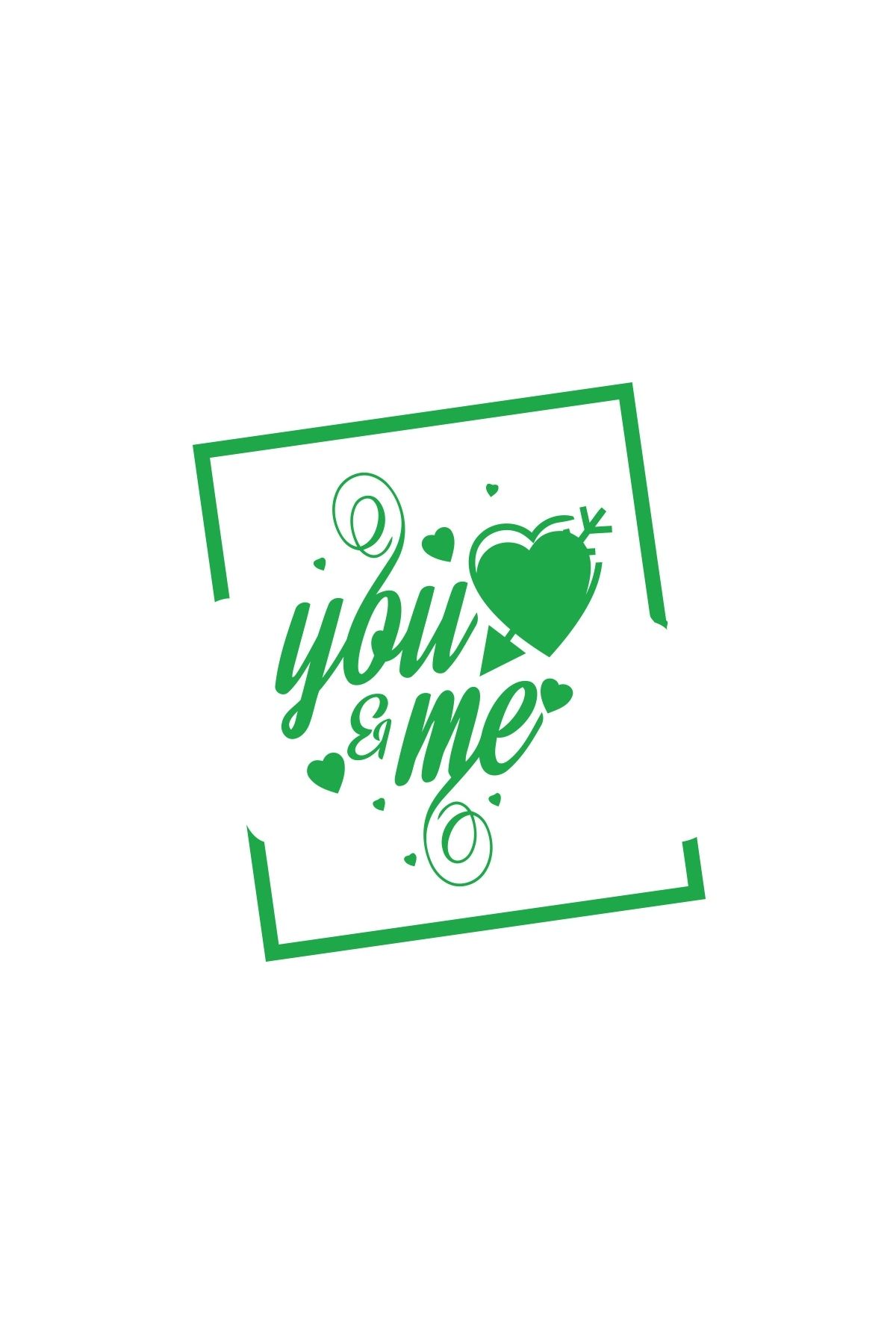Reysa Tasarım Yo and Me Sticker 17x17 Cm Yeşil