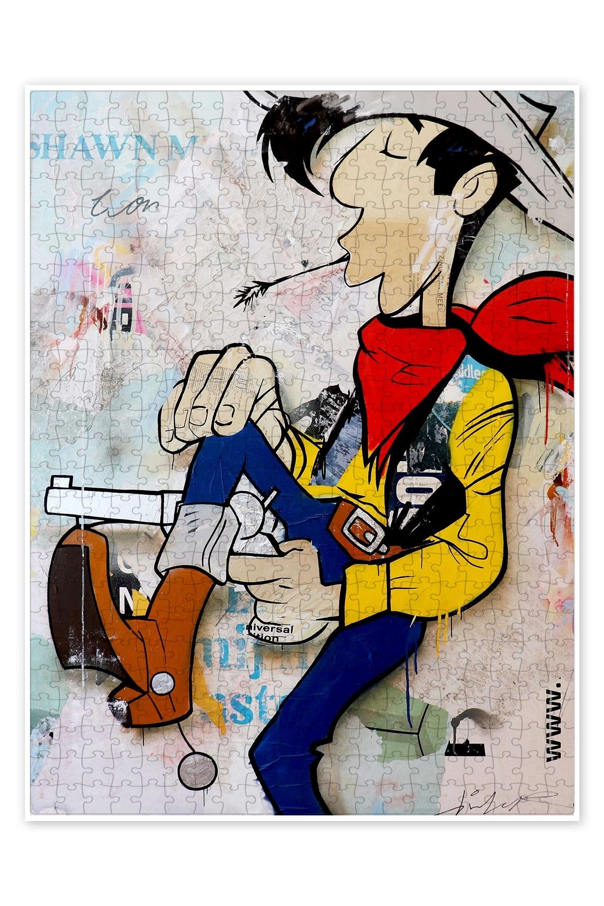 Jeronkarji Lucky Luke 500 Parça Puzzle Yapboz Klasik Film Temalı