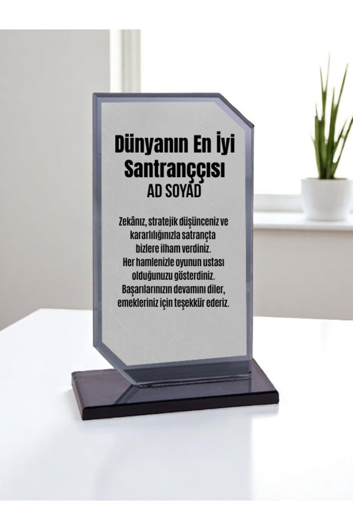 lili hediyelik Plaket Isme Özel Santraççı Ödül Başarı Hediyesi