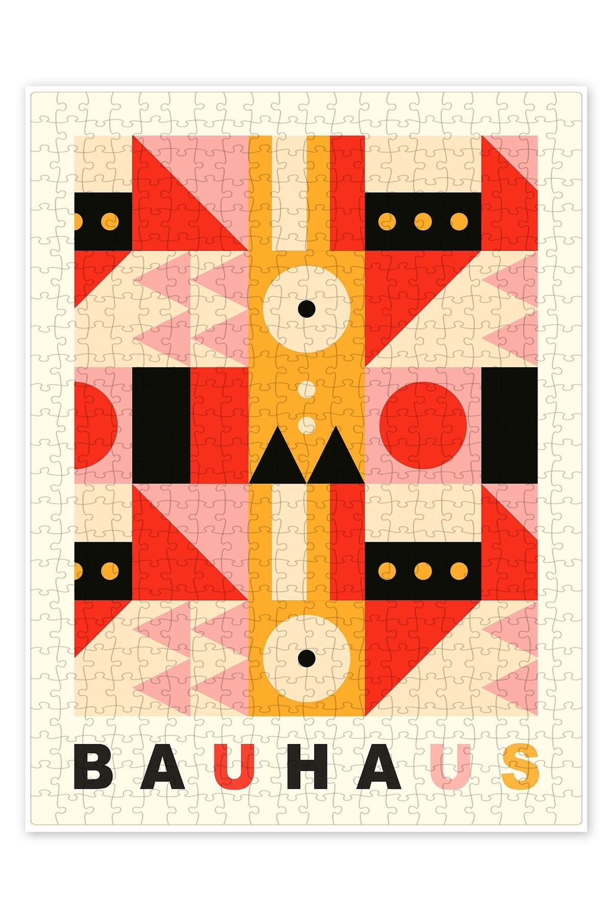 Jeronkarji Bauhaus No 1 500 Parça Puzzle Yapboz Bohem Soyut Sanat Temalı
