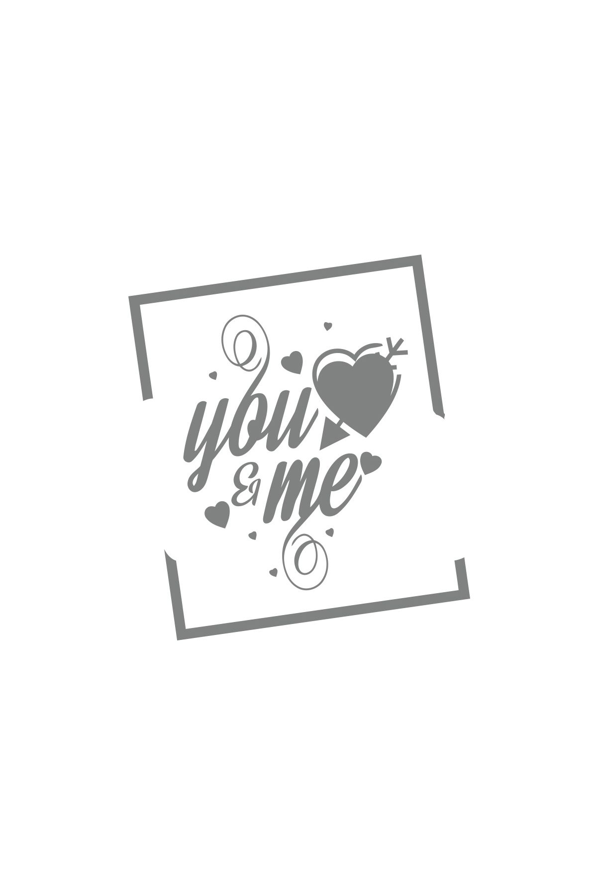 Reysa Tasarım Yo and Me Sticker 17x17 Cm Gri