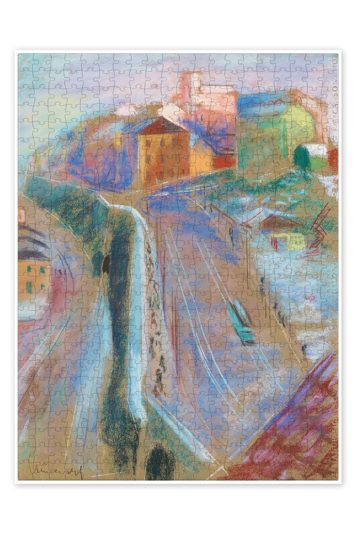 Jeronkarji Tasarımları 500 Parça Puzzle Yapboz Şehir Manzara Temalı Hobilik