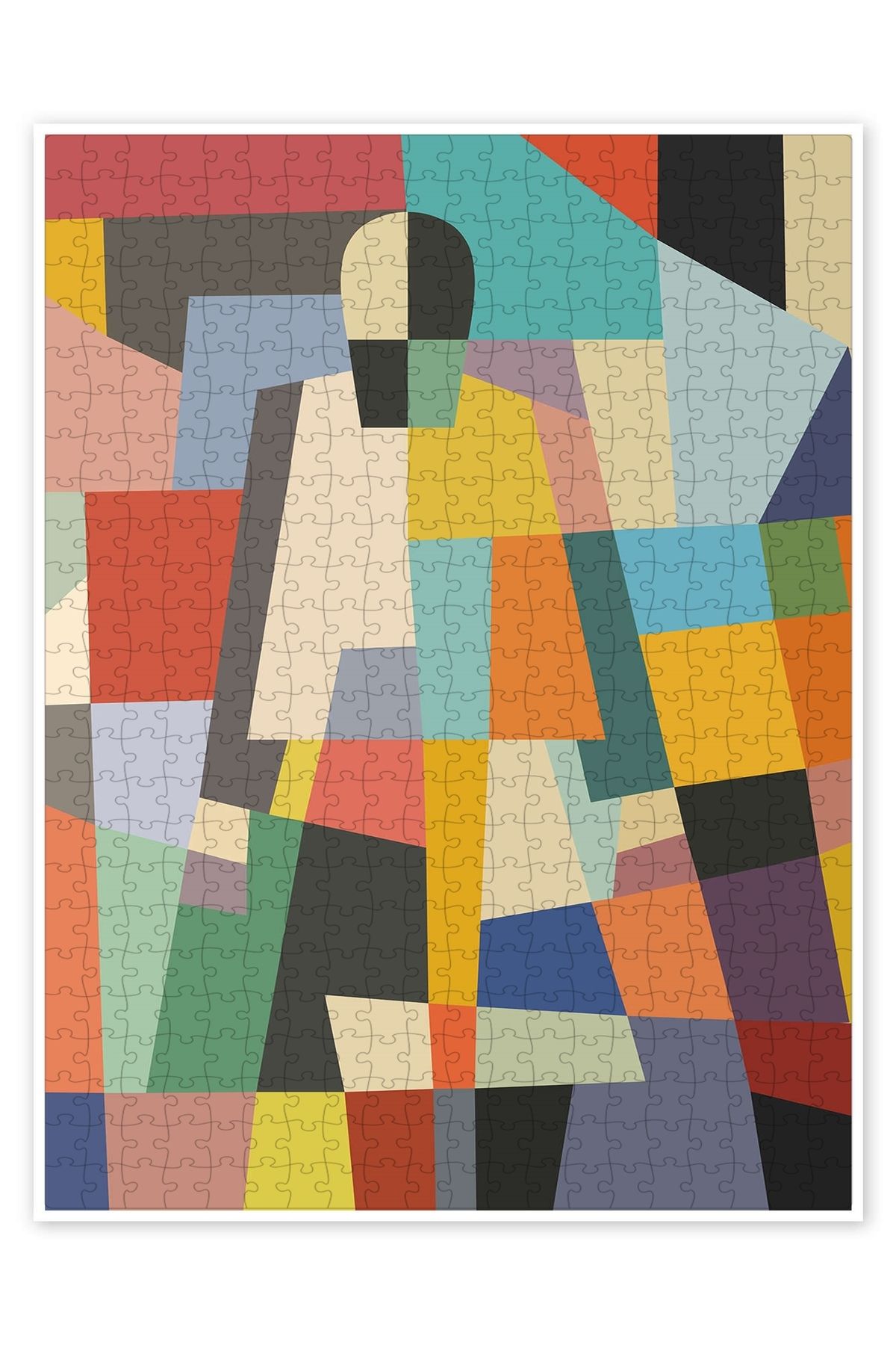 Jeronkarji Gizli kadın 500 Parça Puzzle Yapboz Bohem Soyut Sanat Temalı