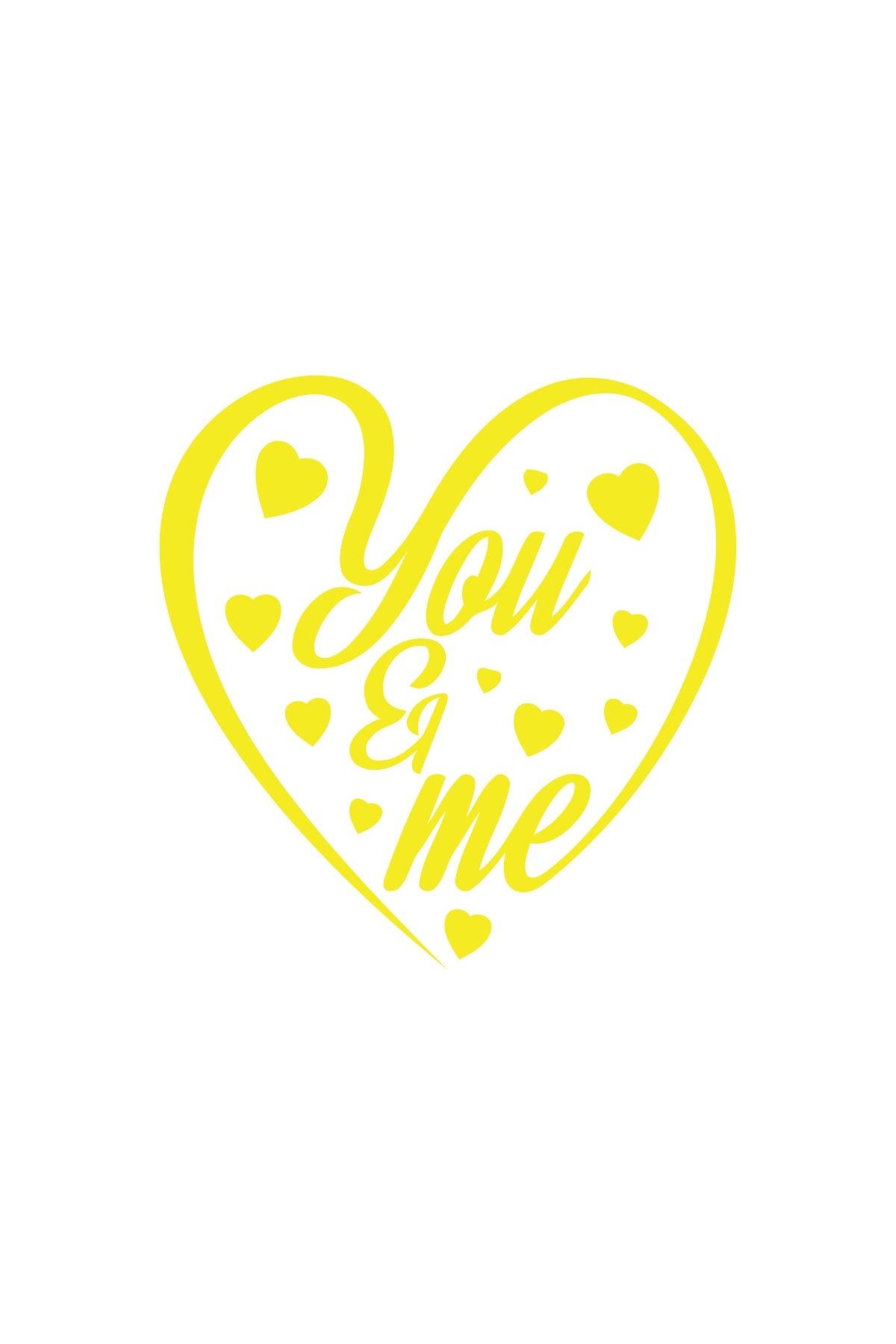 Reysa Tasarım Yo and Me Sticker 17x17 Cm Sarı
