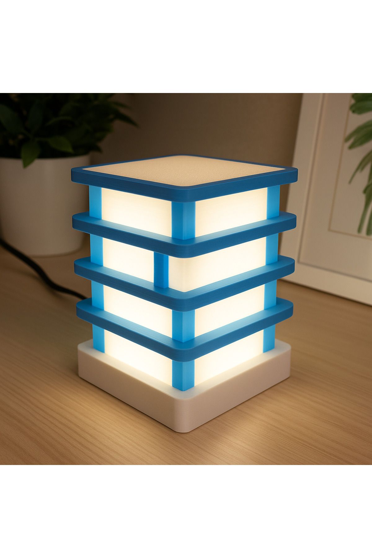 mutes 3D KATLI YATAK BAŞI LED LAMBASI-515
