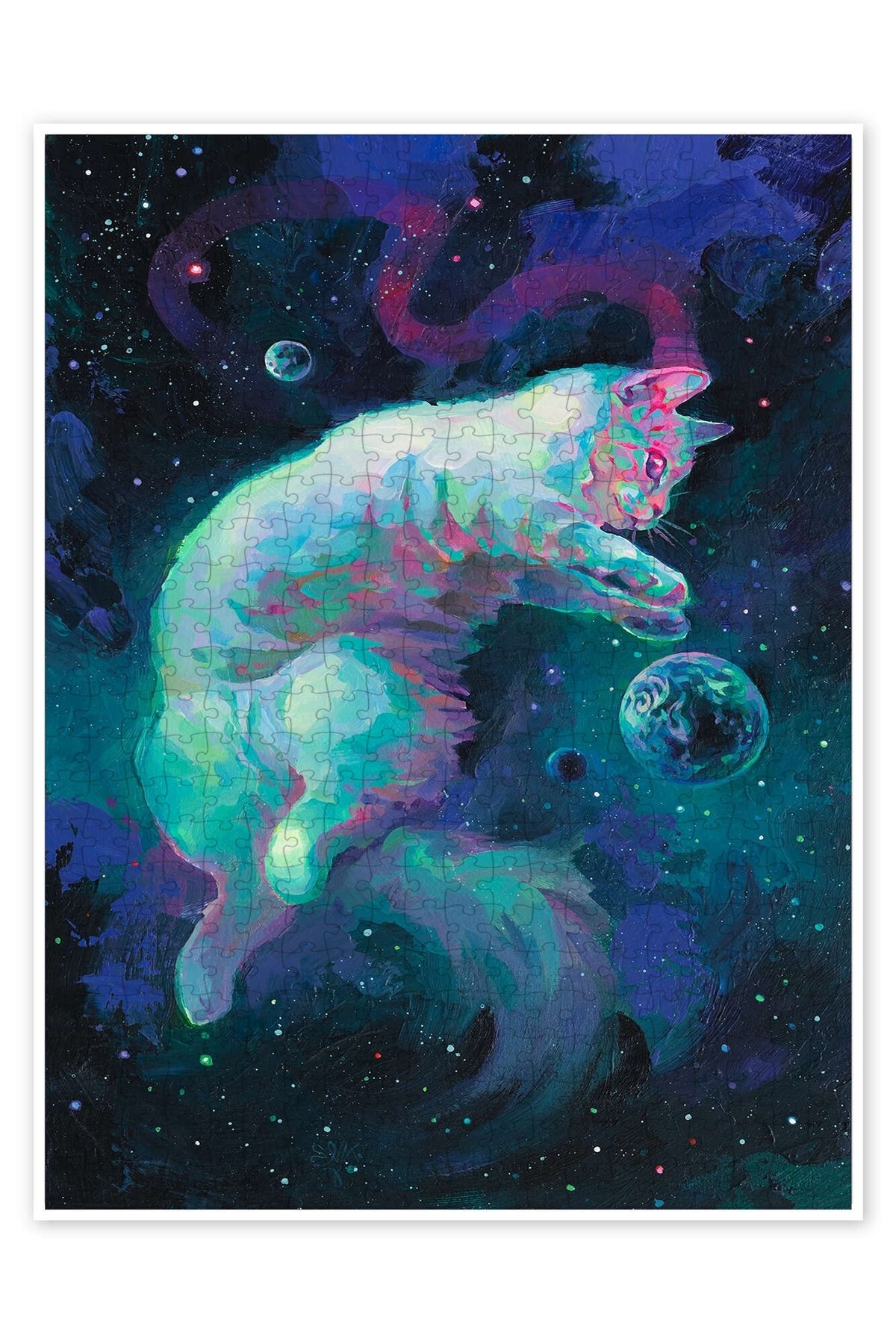 Jeronkarji Demeowurge 500 Parça Puzzle Yapboz Kedi Köpek Temalı Doğa ve Orman Hayvanları