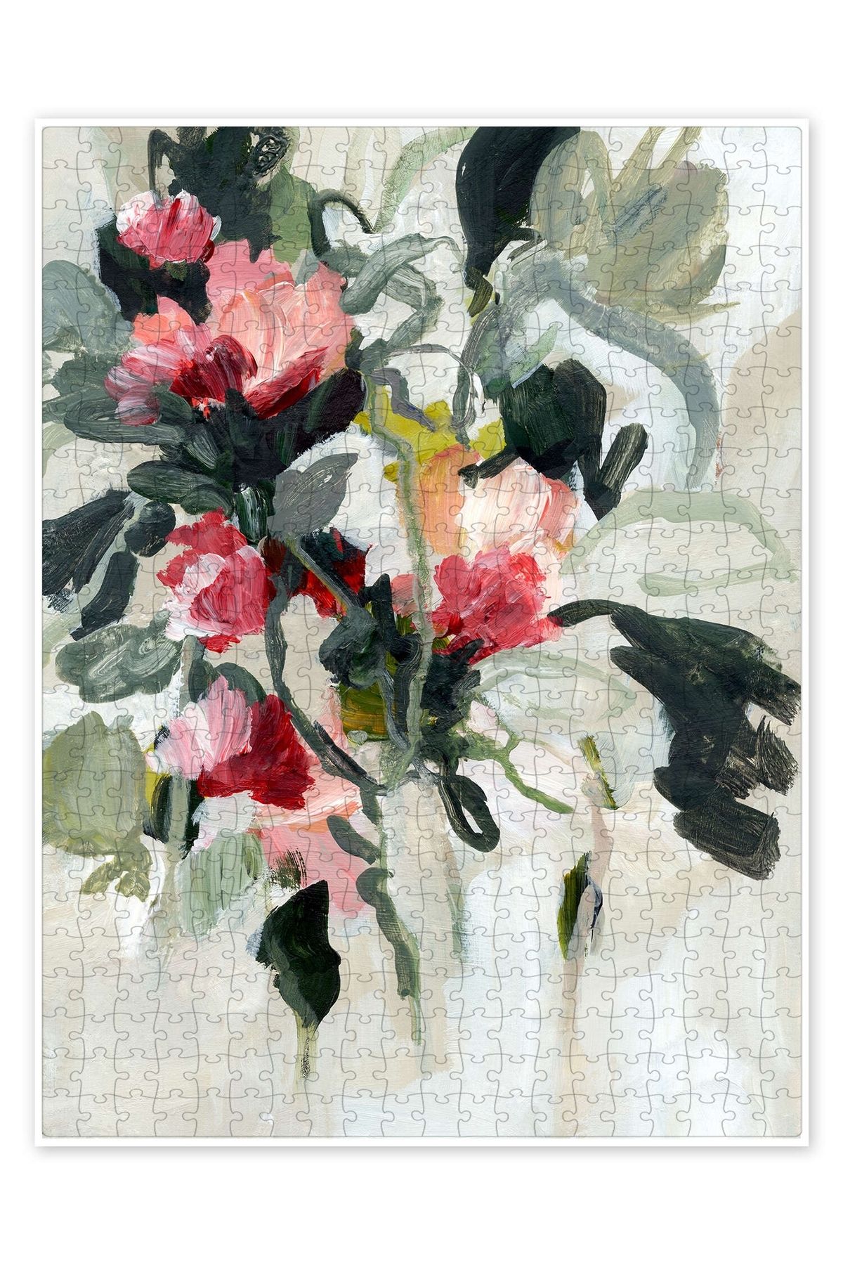 Jeronkarji Entangled Blossom II 500 Parça Puzzle Yapboz Bohem Soyut Sanat Temalı