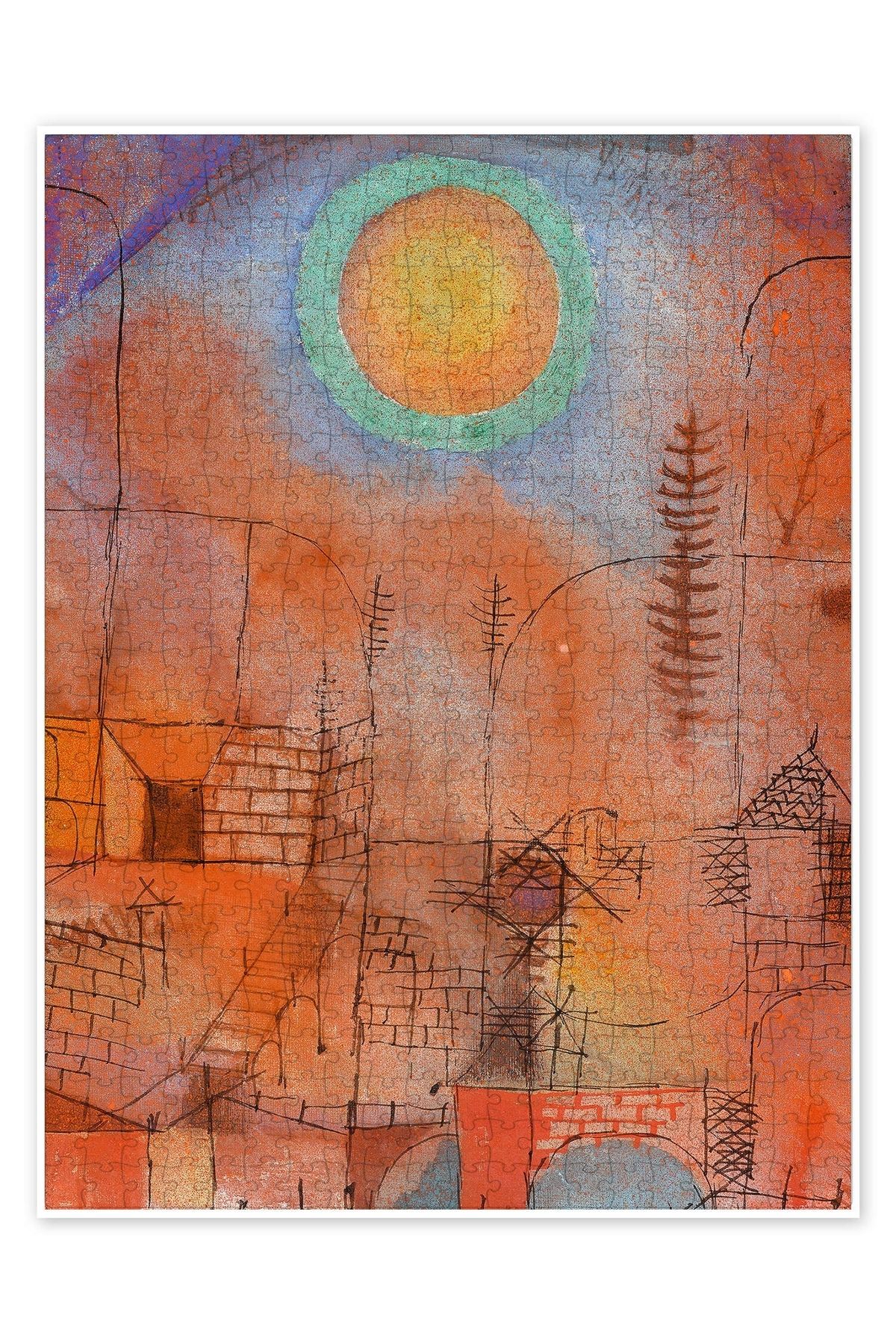 Jeronkarji İnşaat, 1919 500 Parça Puzzle Yapboz Bohem Soyut Sanat Temalı