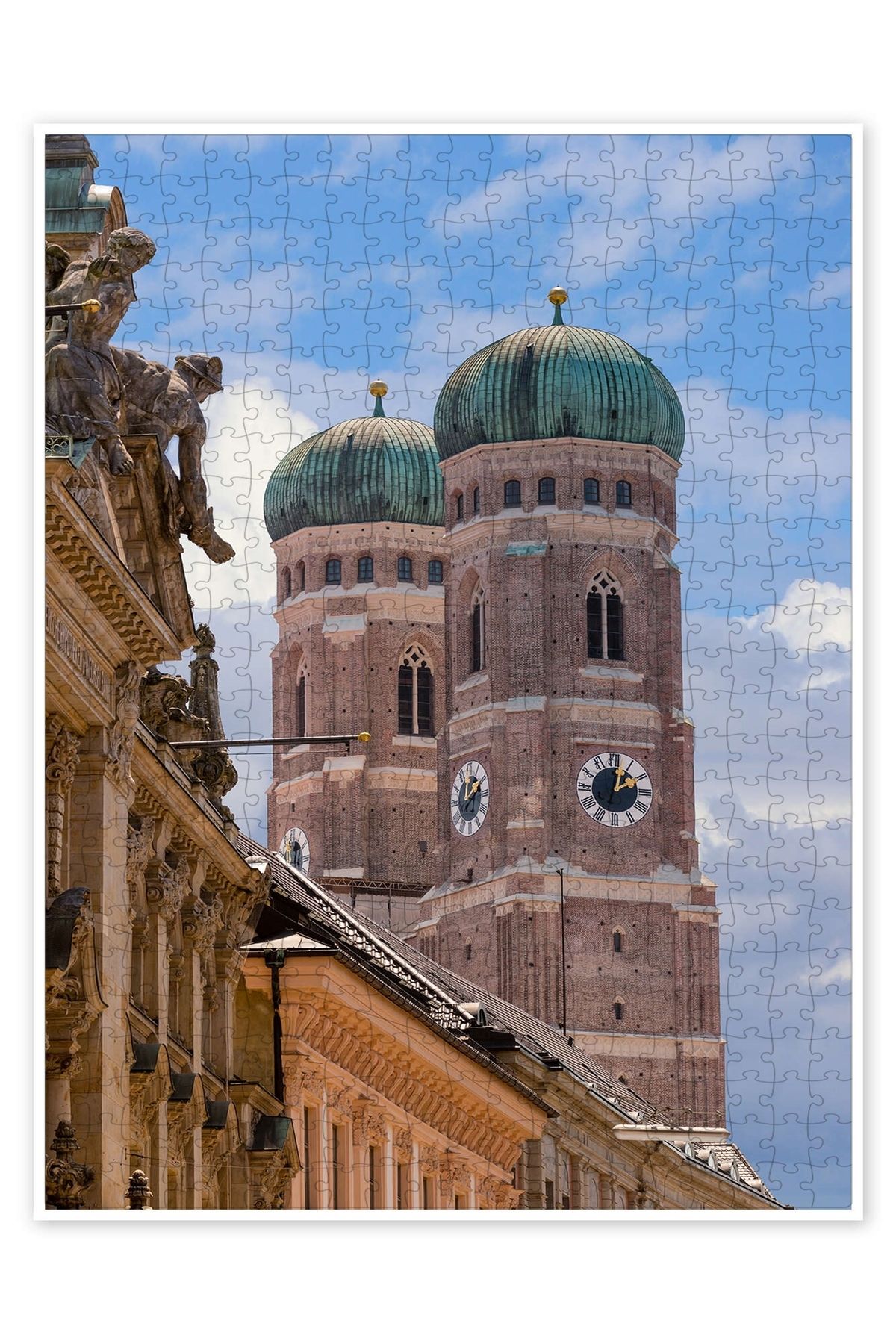 Jeronkarji Münih Frauenkirche 500 Parça Puzzle Yapboz Şehir Manzara Temalı Hobilik