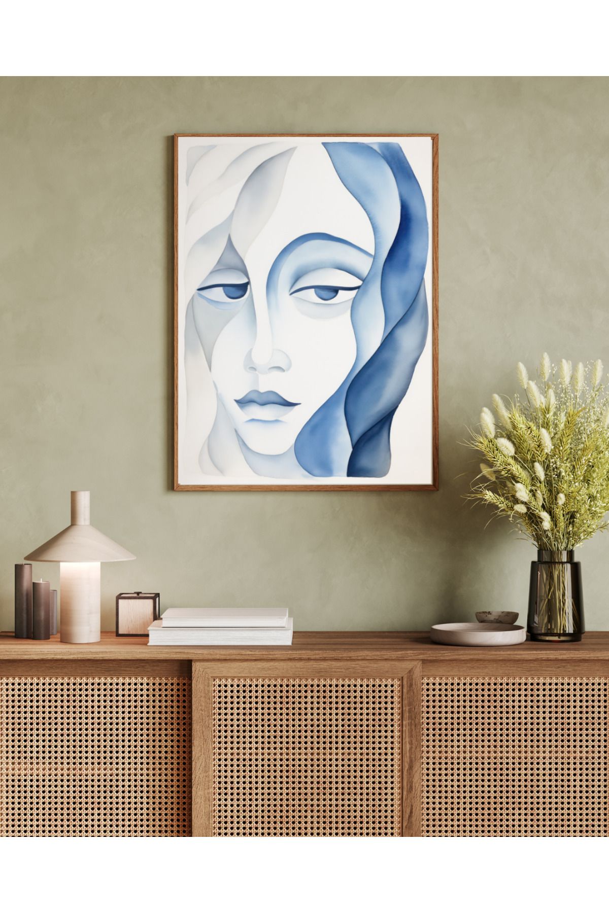 woodhomeworks tek parça salon ofis dekor tablo