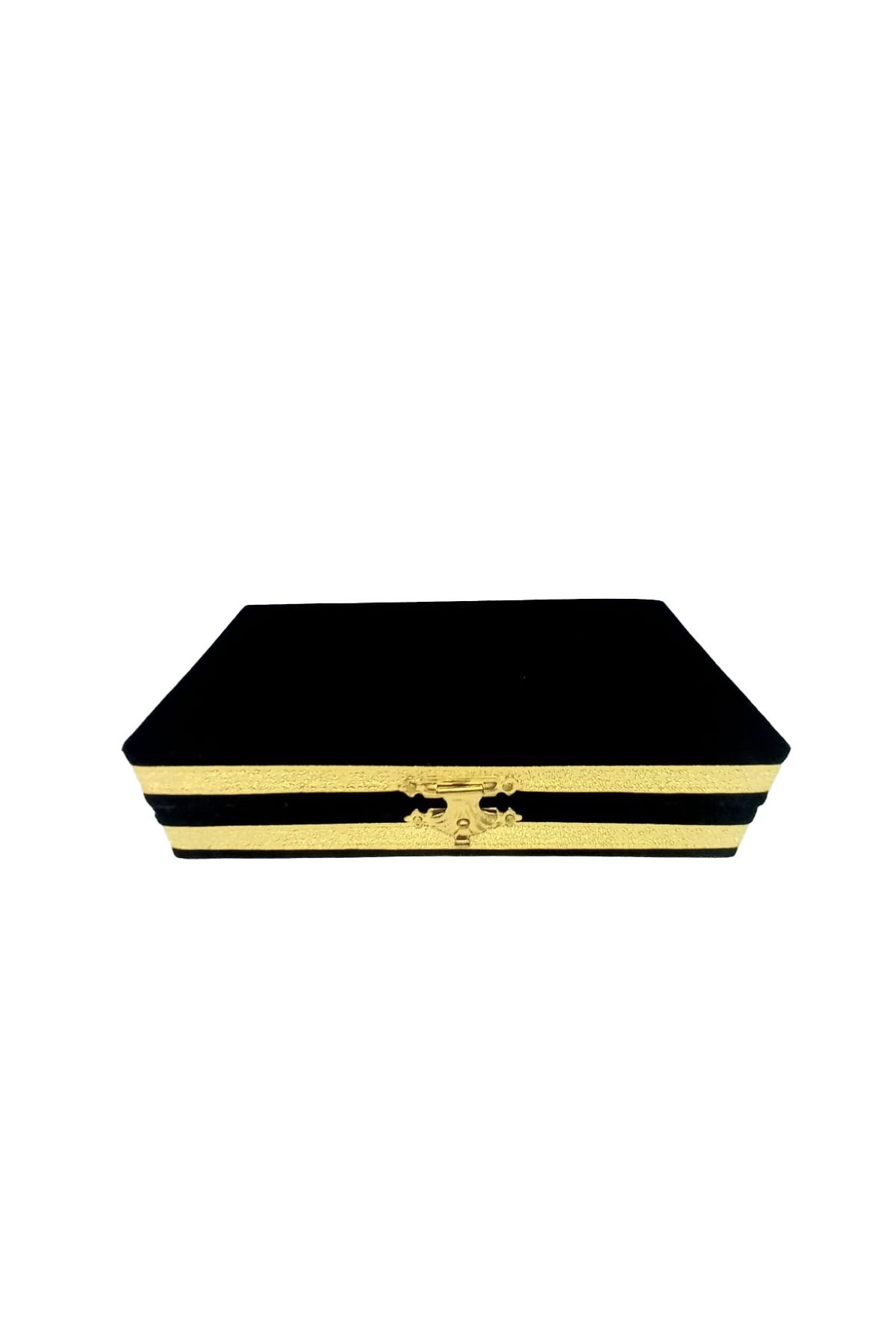 VELVET BOX Çok Amaçlı Kadife Hediyelik Kutu (Uzunluk = 16 cm)(En = 8 cm)(Yükseklik = 4,5 cm)