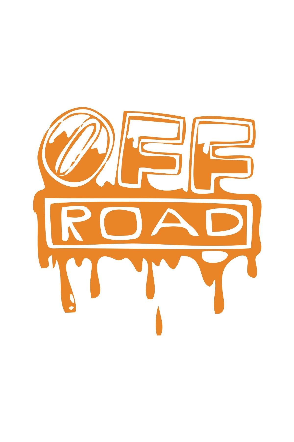 Reysa Tasarım Offroad Sticker 17x17 Cm Turuncu