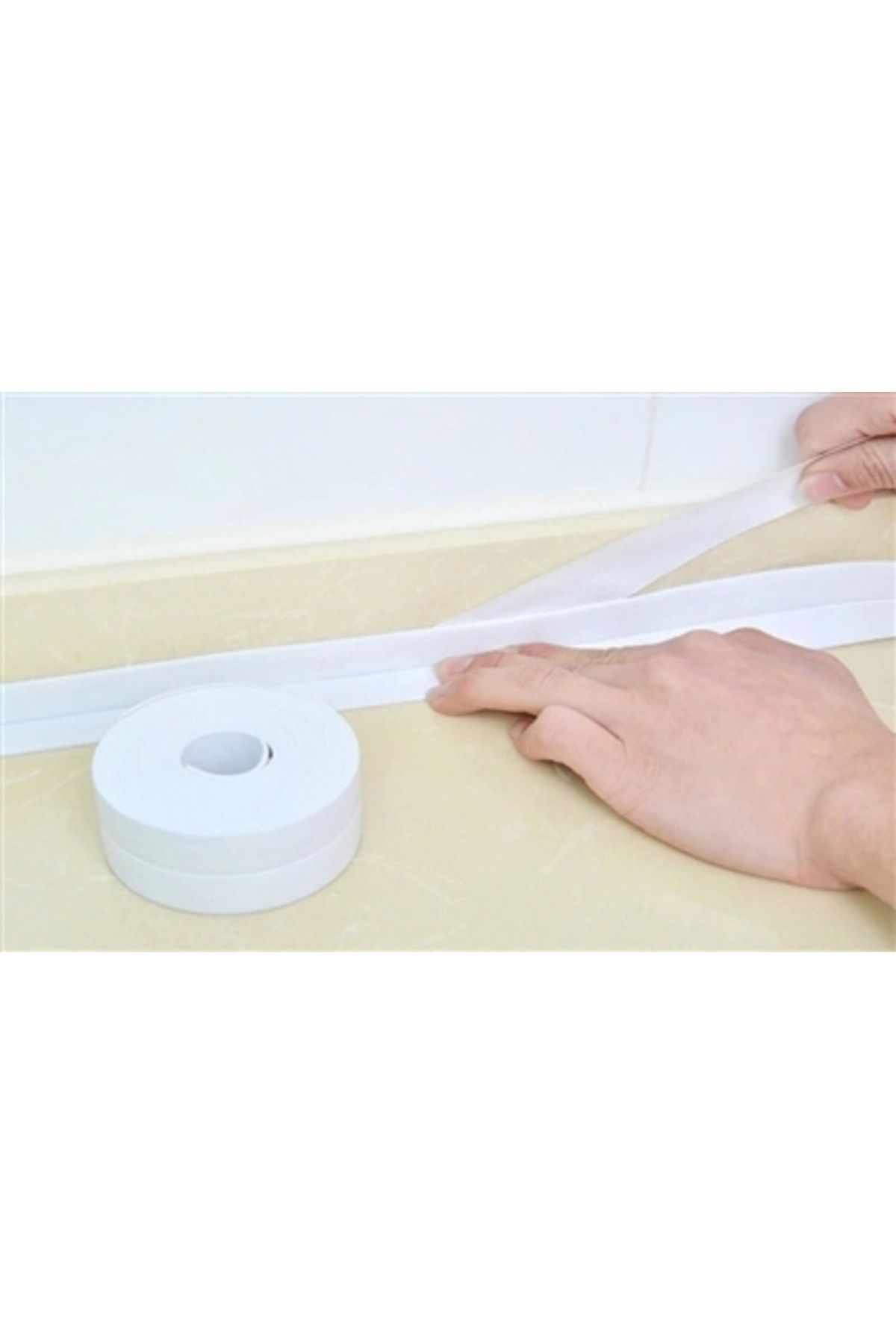 Generic BEYAZ Su Sızdırmaz Lavabo Kenar Bandı (KUTUSUZ)(3.2m)