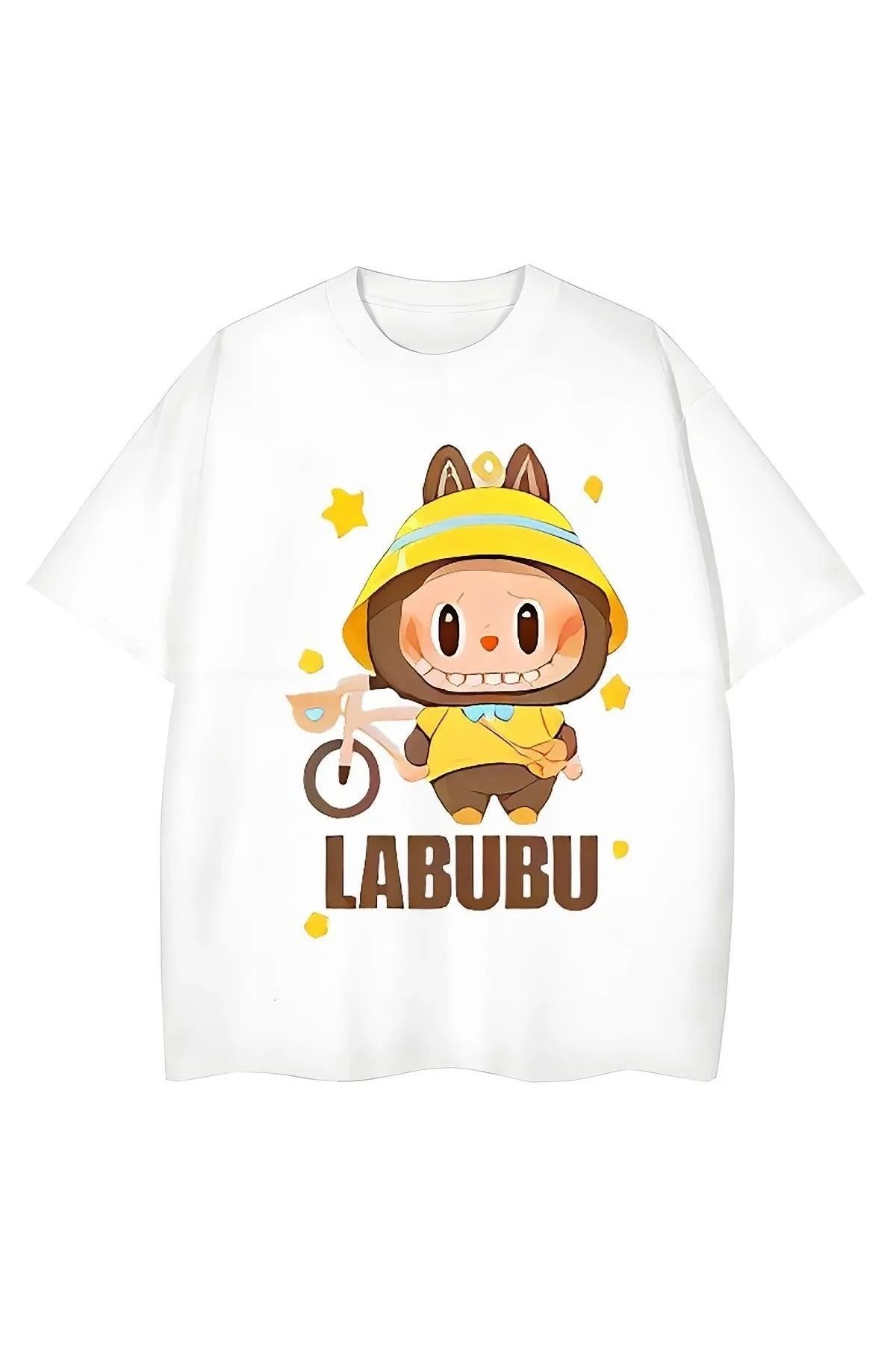 JANSO GROUP -KADIN LABOBO06 2025 BASKILI TSHIRT OVERSİZE PAMUKLU