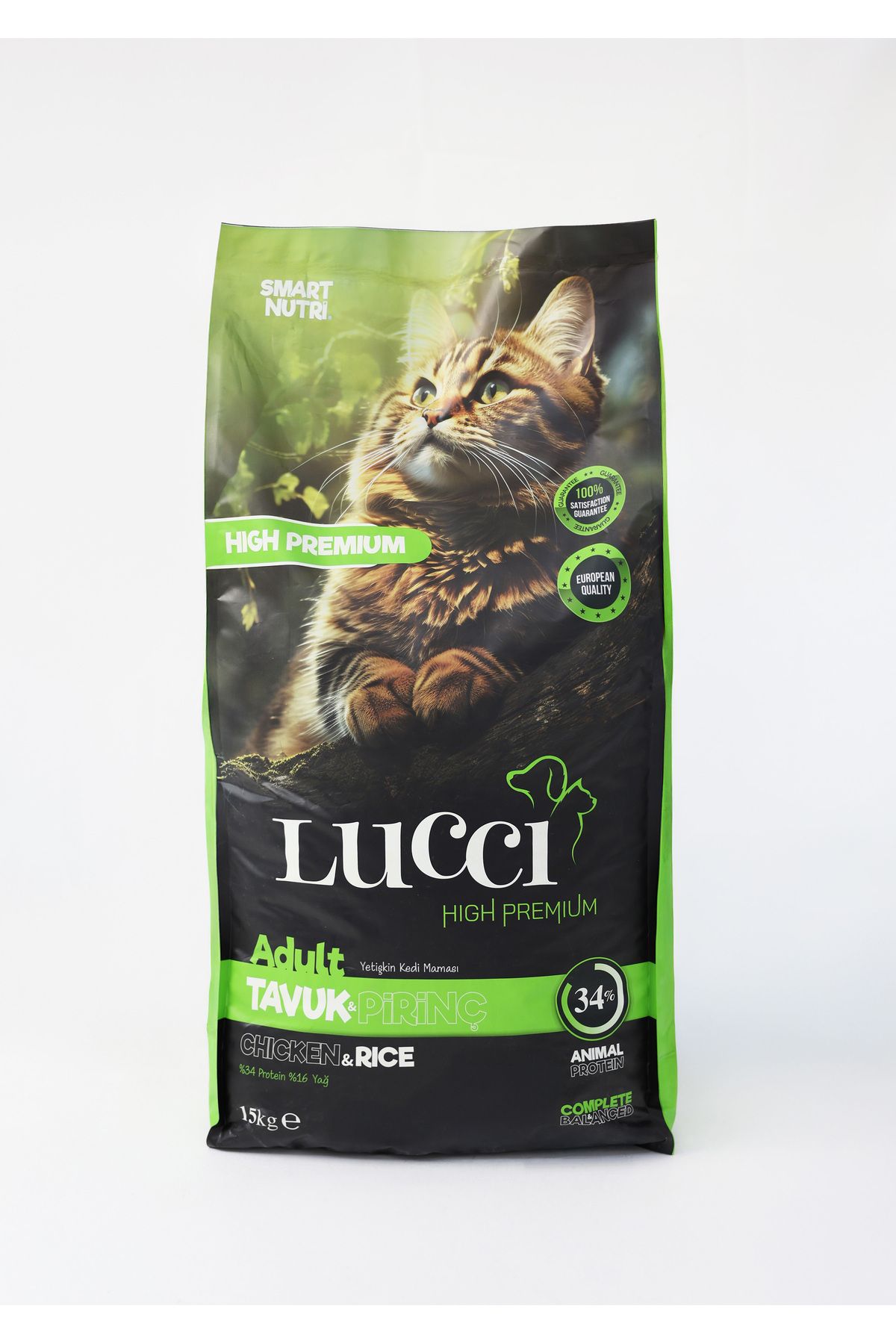lucci Tavuk Etli Kedi Maması 15Kg