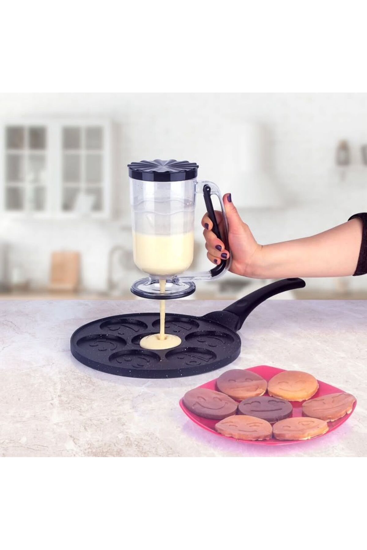 Kitchen Line PANKEK HAMUR AKITMA PRATİK ÖLÇÜLÜ HAMUR DAĞITICI PORSİYONLAYICI