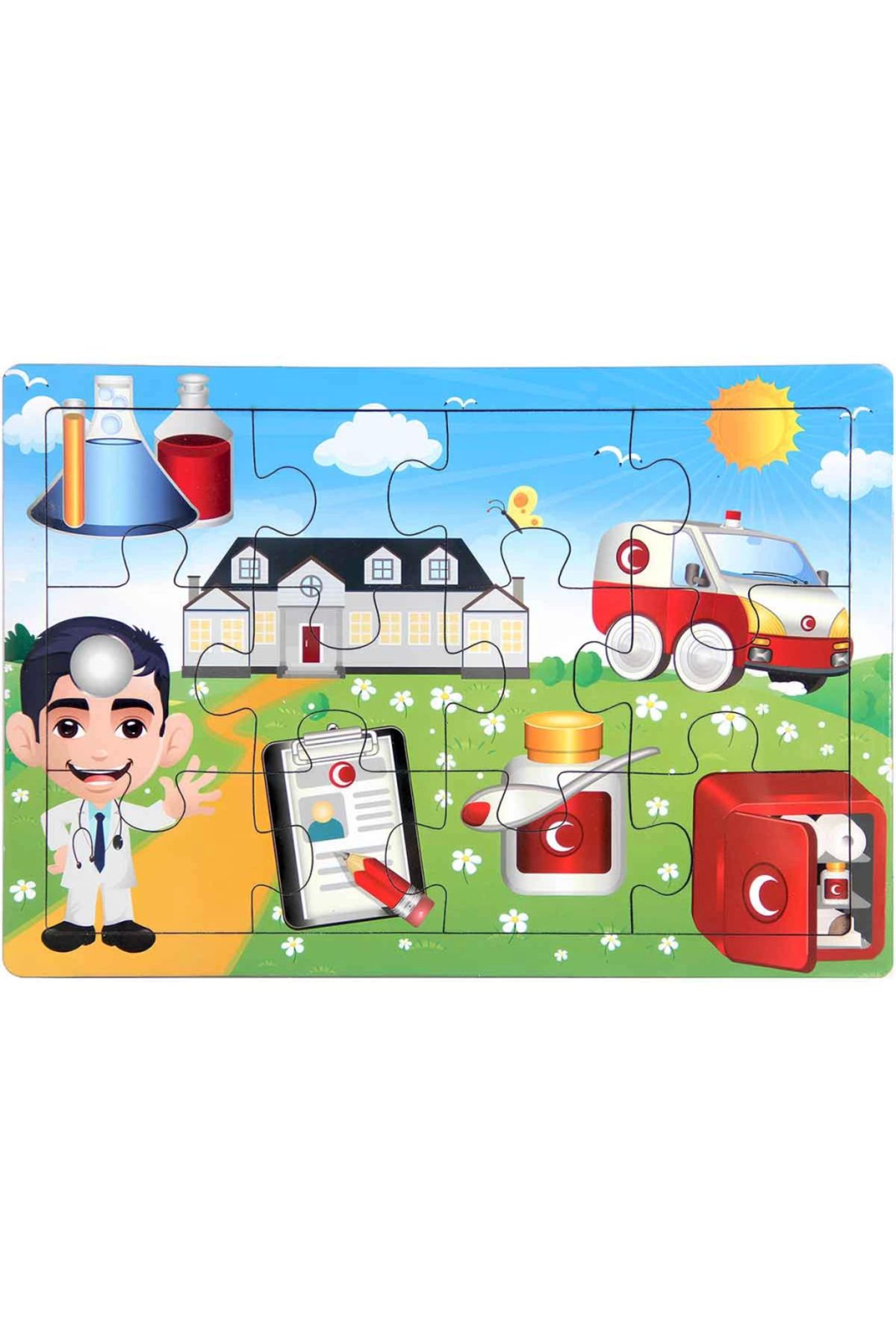 Yuba Avm Nessiworld Ahşap Eğitici Puzzle 12 Parça