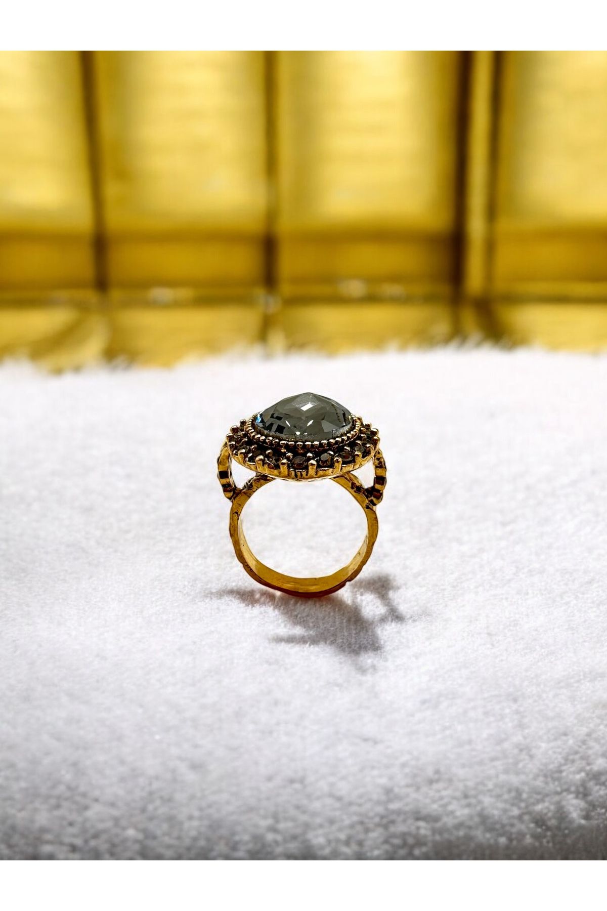 FUYA JEWELLERY Renkli Taşlı Kristal Damla Yüzük