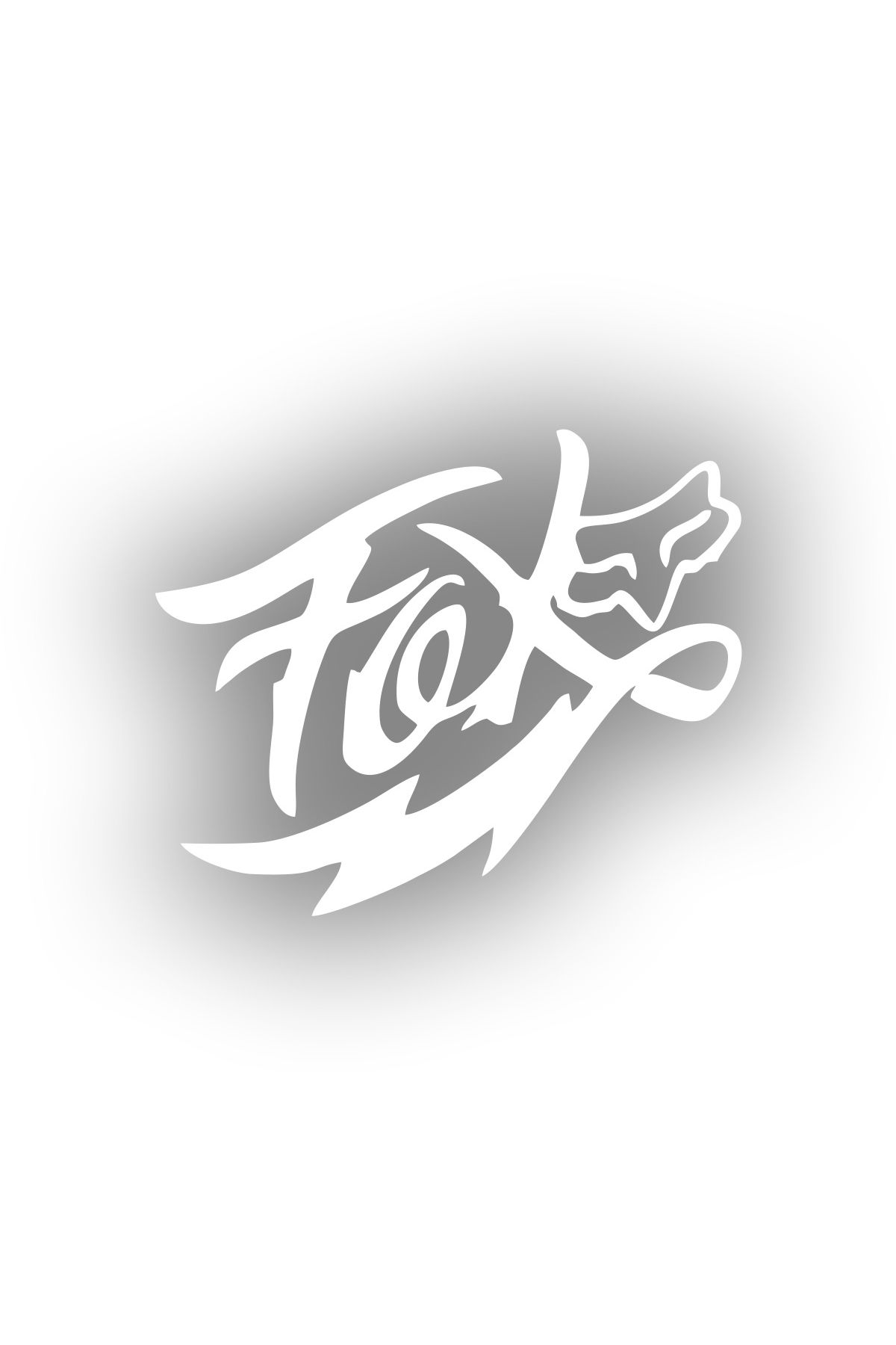 Reysa Tasarım Fox Tilki Sticker 17x17 Cm Beyaz