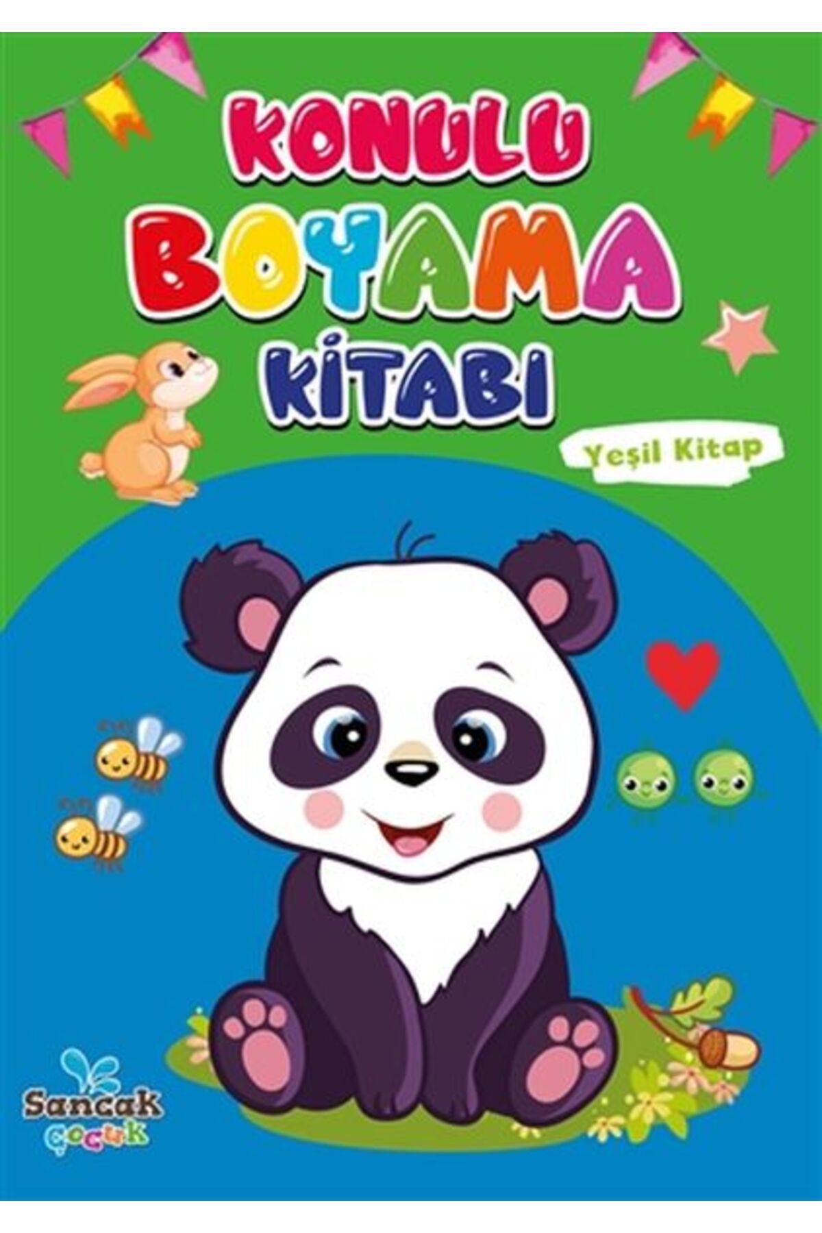 Sancak Çocuk Konulu Boyama Kitabı - Yeşil Kitap