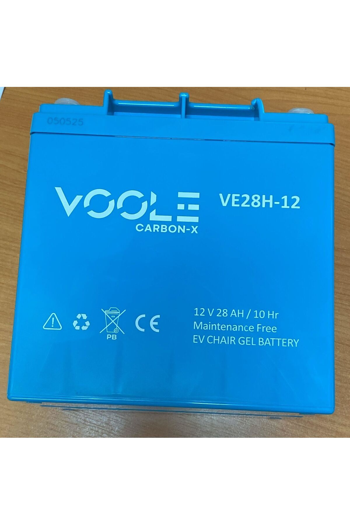 ORBUS 12 VOLT 28 AMPER JEL ENGELLİ SANDALYE AKÜSÜ VOOLE-167*125*175 mm-8,5 kg-DİKEY