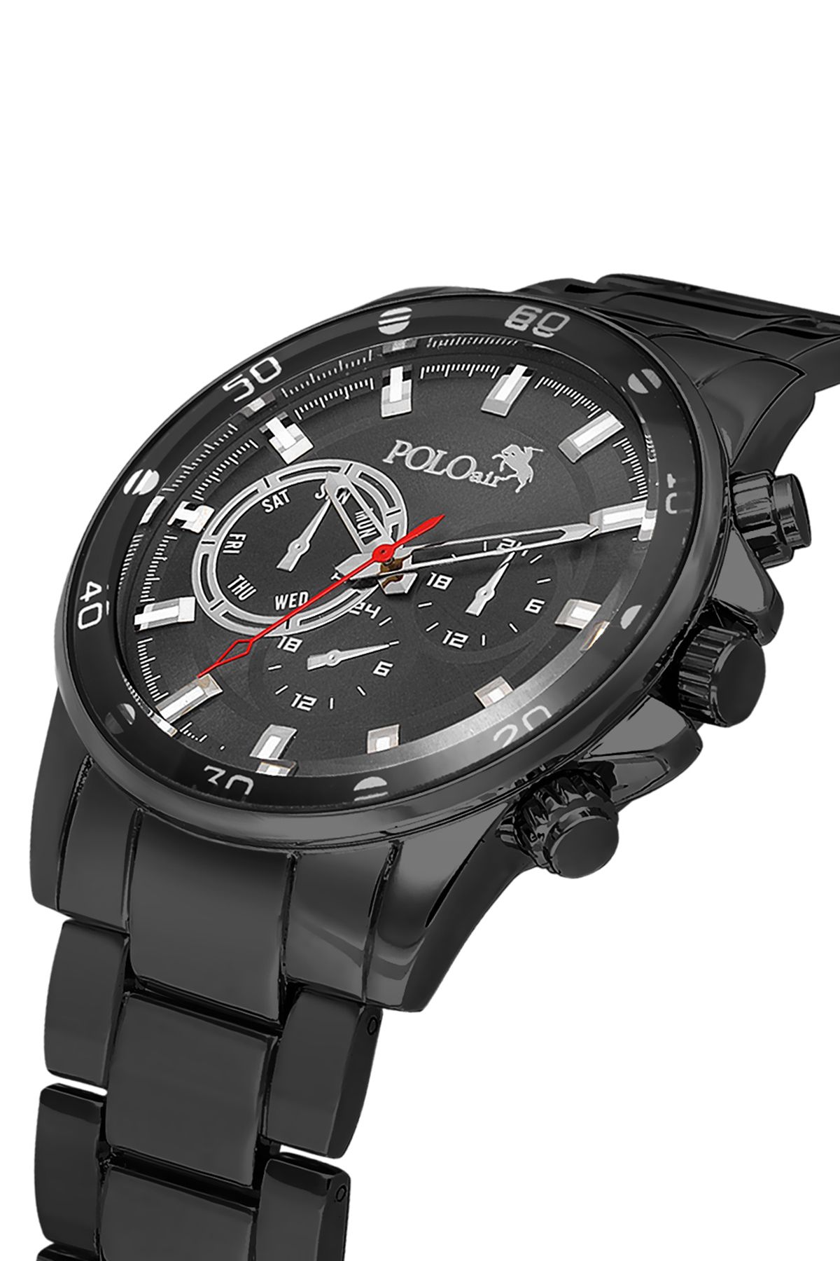 Polo Air Spor Kasa Klasik Metal Erkek Kol Saati Siyah Renk Pl-0995e1x