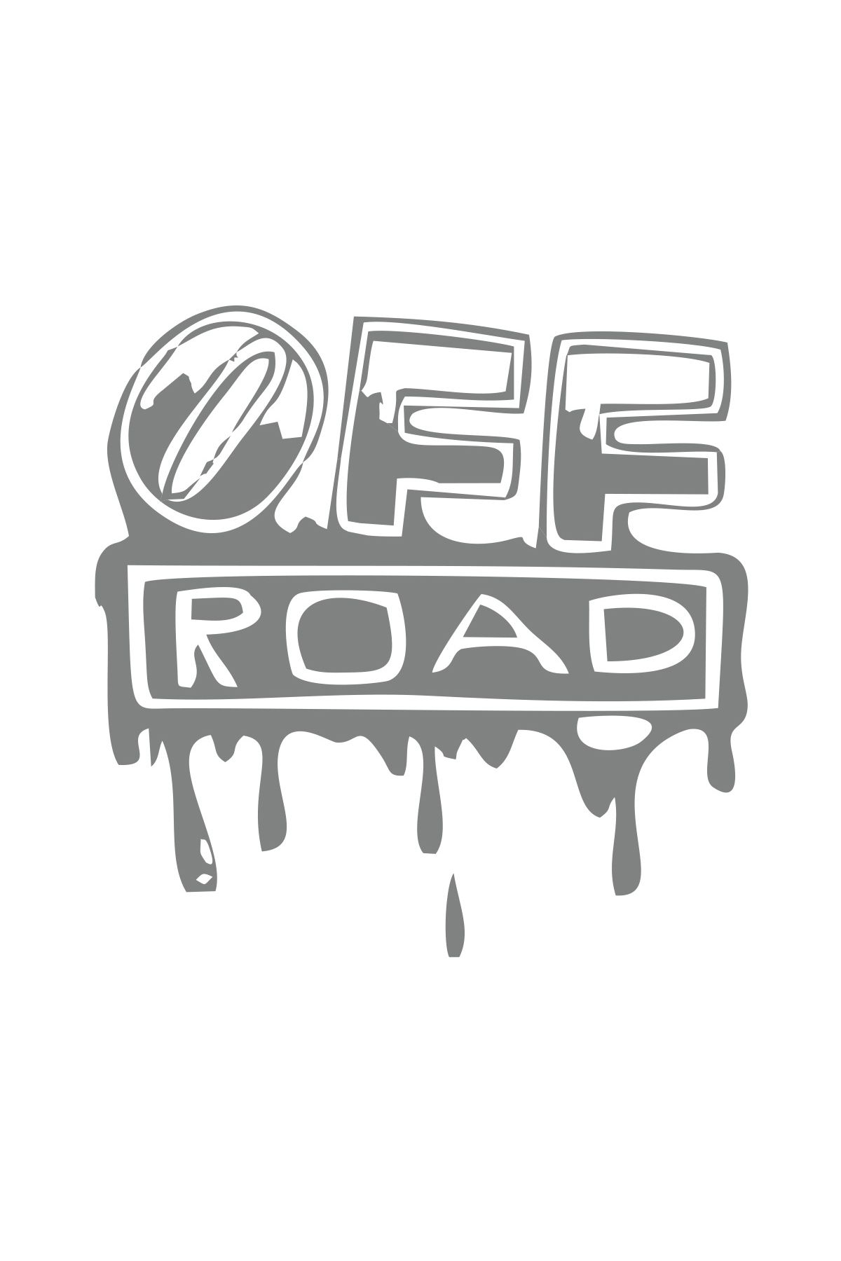 Reysa Tasarım Offroad Sticker 17x17 Cm Gri