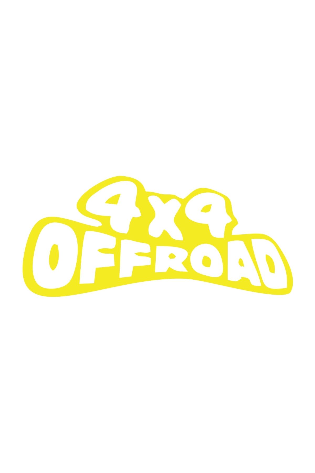 Reysa Tasarım 4x4 Off Road Sticker 17x17 Cm Sarı